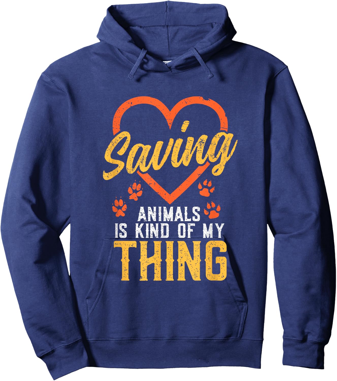 Saving Animals is kind of my Thing - Wildlife Animal Rescue Hoodie - Hoodie | Navy