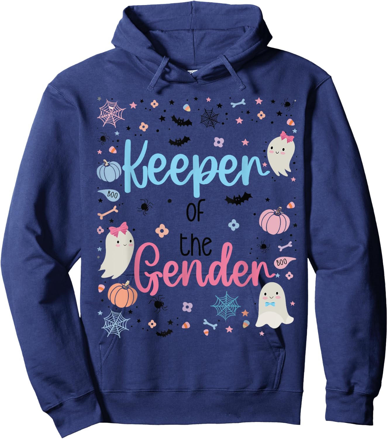 Boo Keeper Of The Gender Reveal Baby Pregnancy Announcement Hoodie - Hoodie | Navy