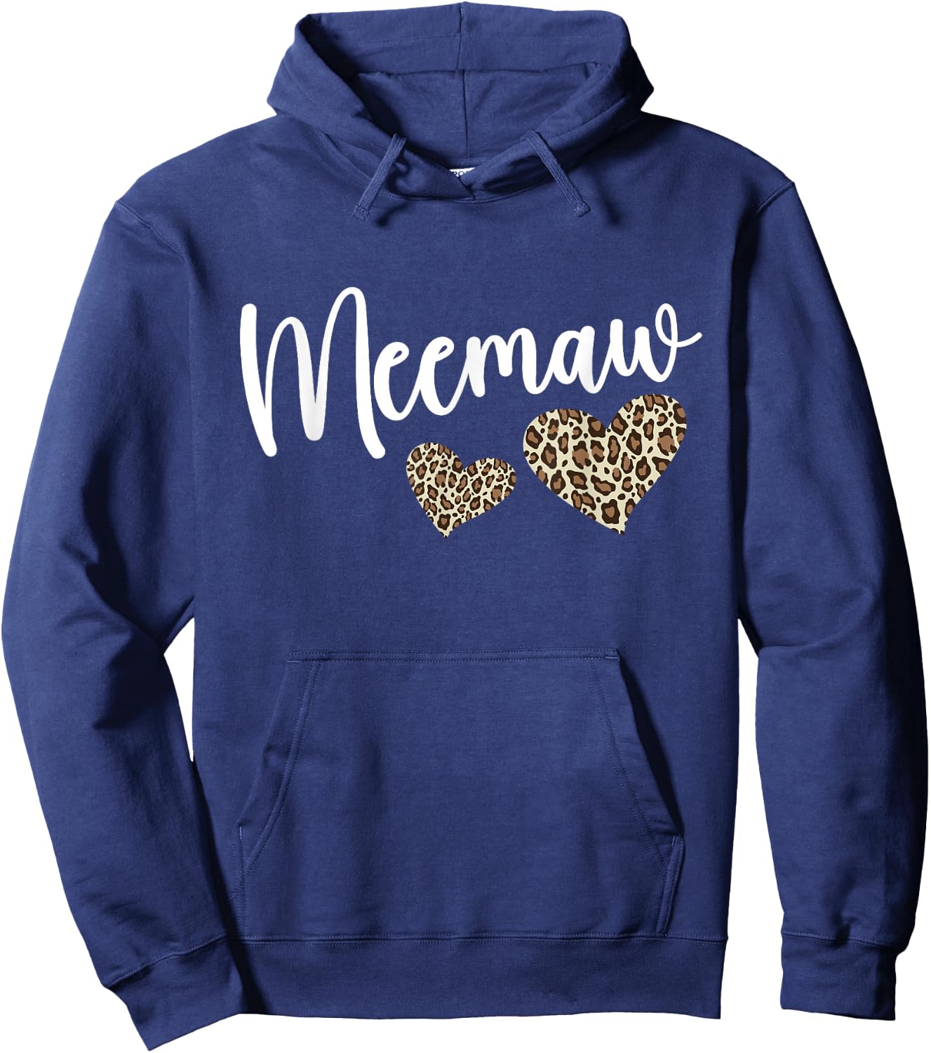 Meemaw Grandma Heart Meemaw Grandmother Hoodie - Hoodie | Navy
