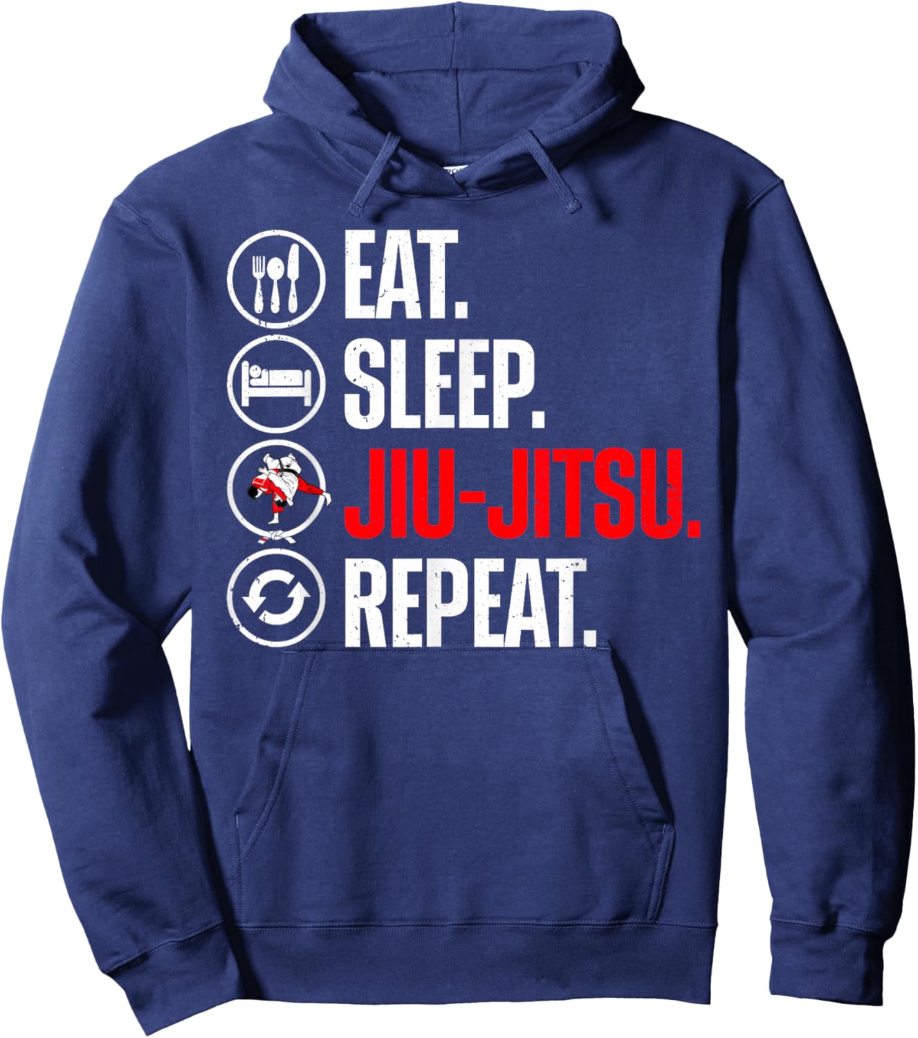 Funny Jiu Jitsu Design Women Kids Martial Arts Lover Small Hoodie - Hoodie | Navy