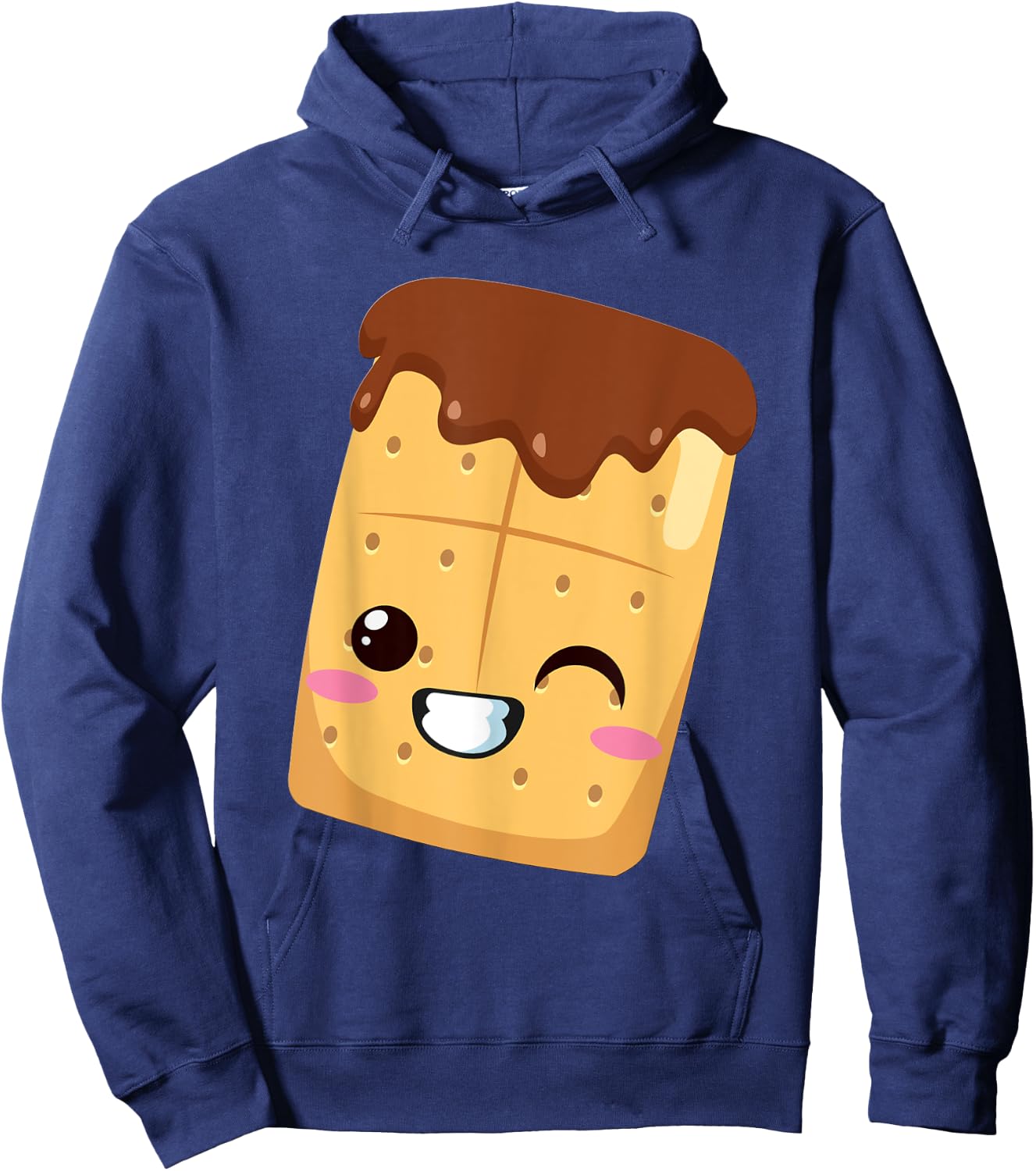 Kawaii Halloween Group Costume S'mores Graham Cracker smores Hoodie - Hoodie | Navy