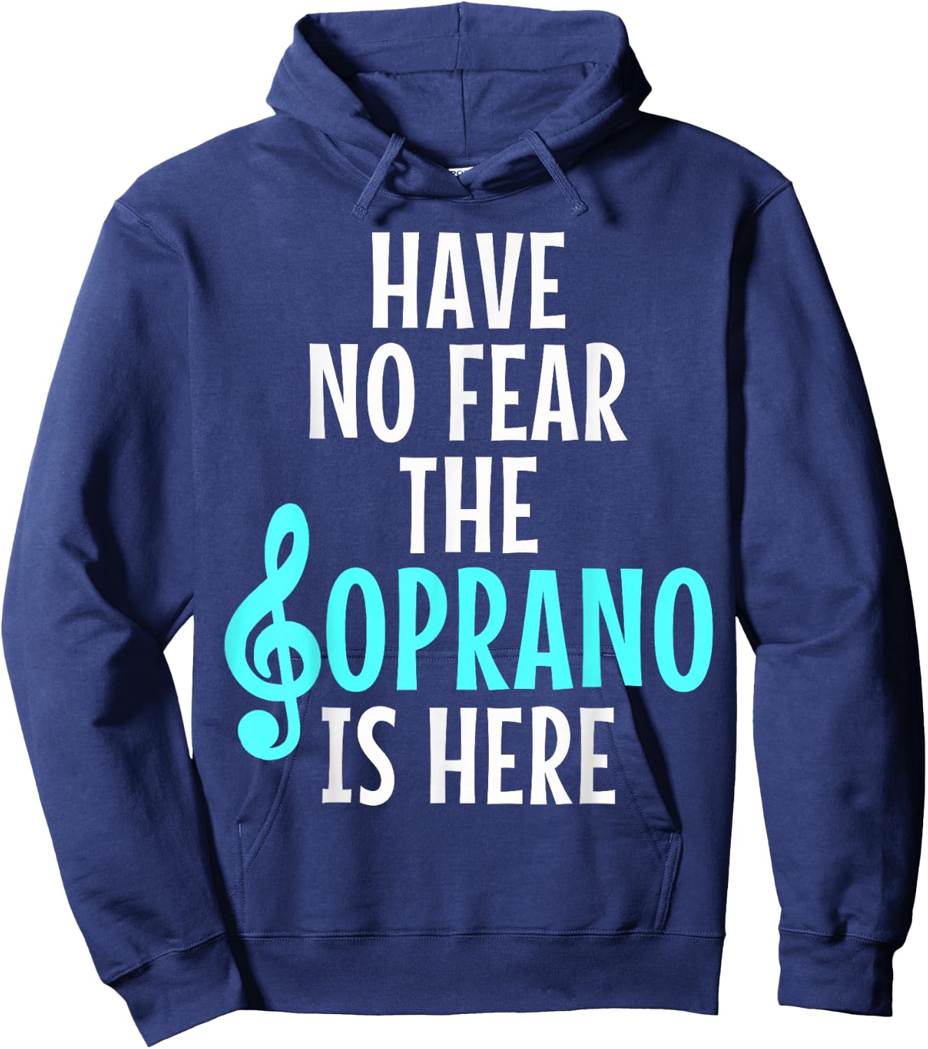 Soprano Choir Singer Hoodie - Hoodie | Navy