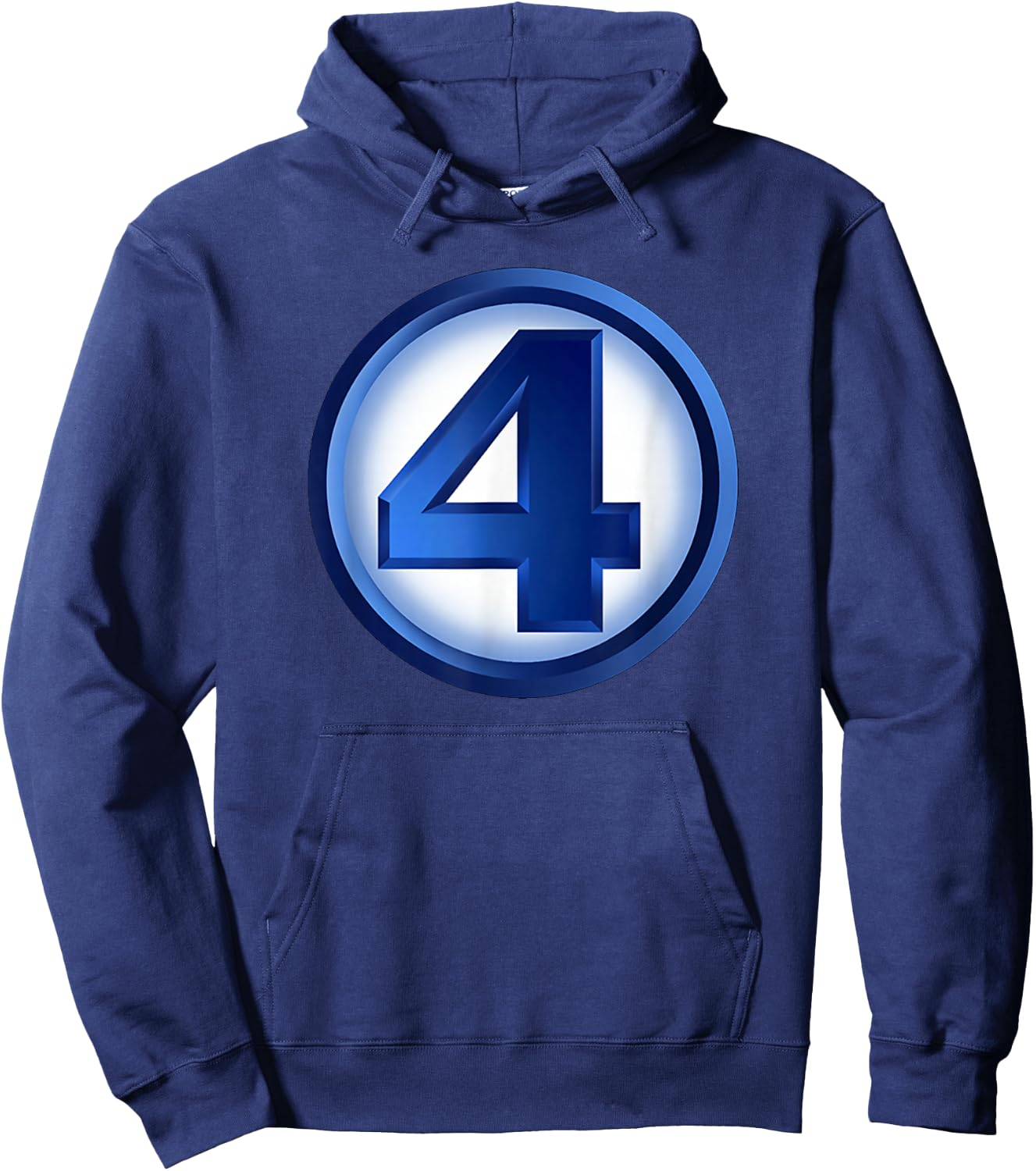 Marvel Fantastic Four Classic 4 Official Team Logo Hoodie - Hoodie | Navy