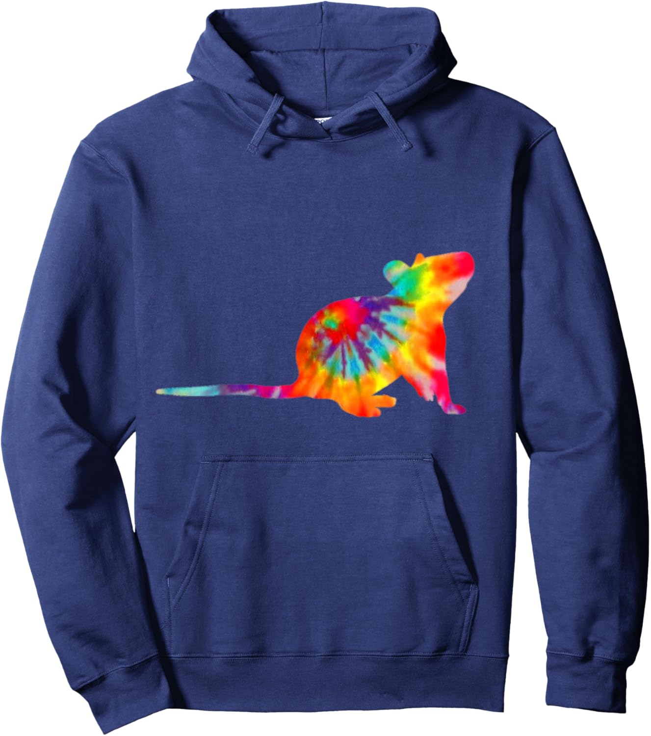 Mouse Tie Dye Vintage Pet Rat Hoodie - Hoodie | Navy