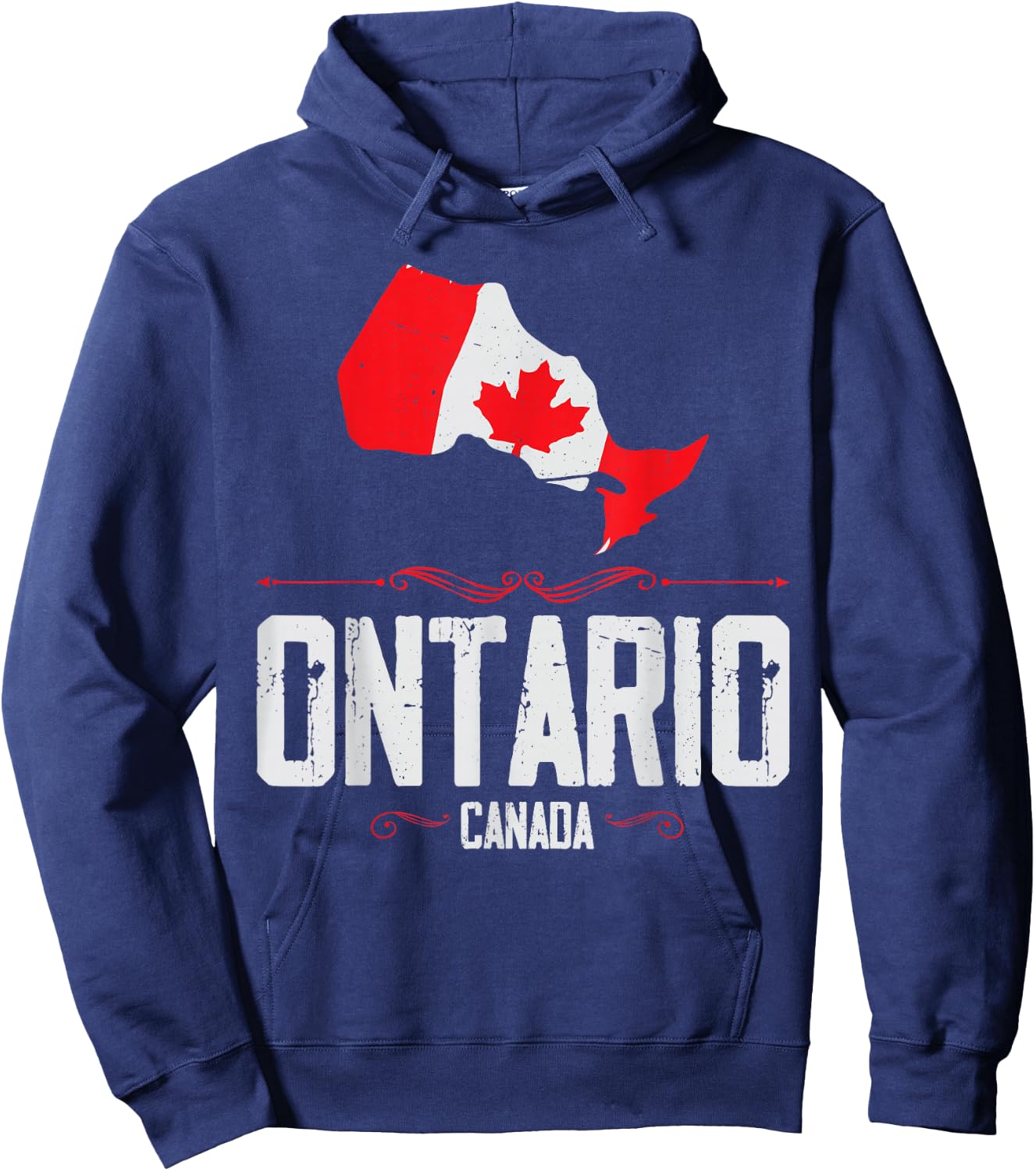 Ontario Canada - Ontario Silhouette Souvenir from Ontario Hoodie - Hoodie | Navy