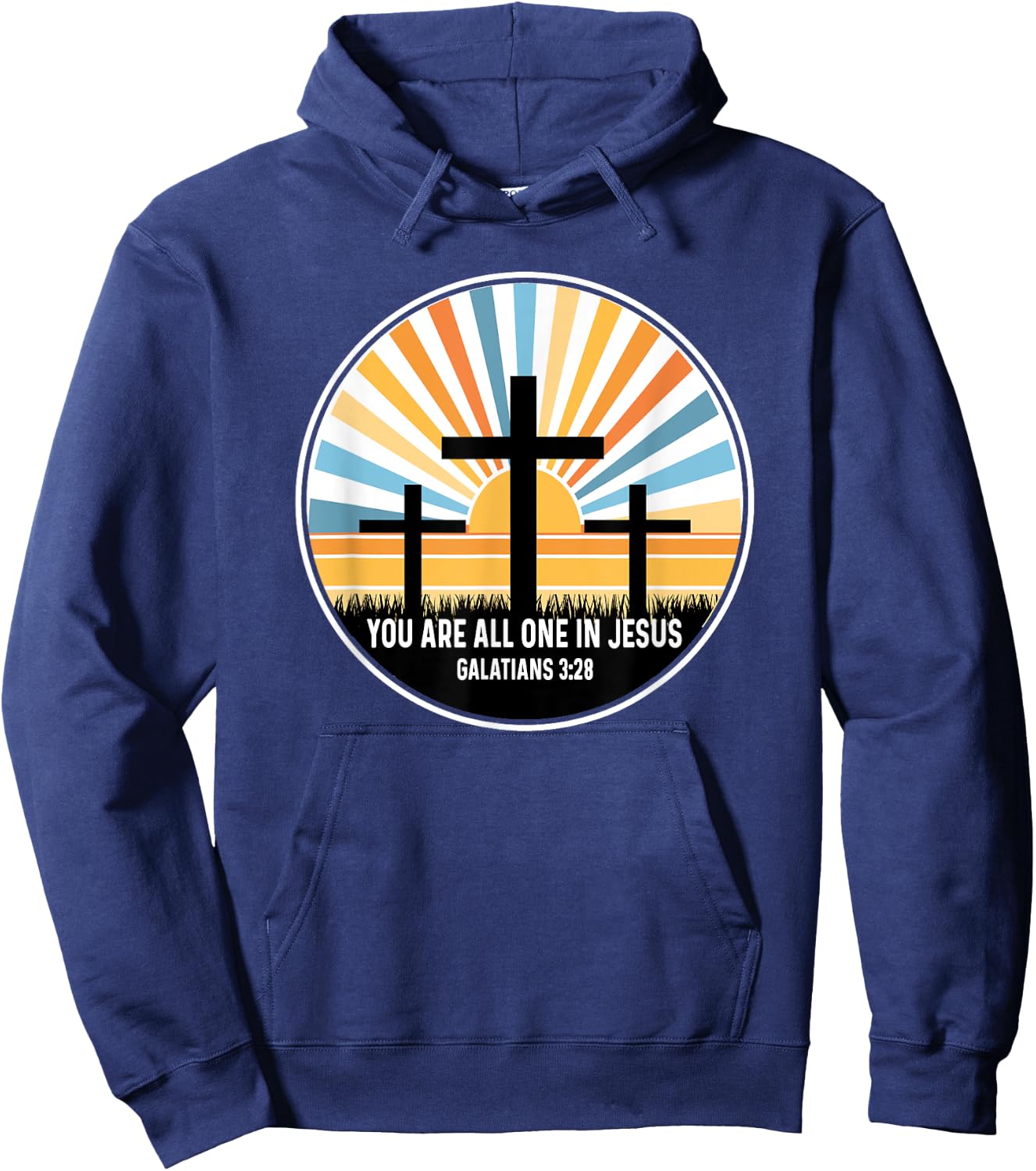 Galatians 3:28 3 28 God Jesus Religious Quote Christian Hoodie - Hoodie | Navy