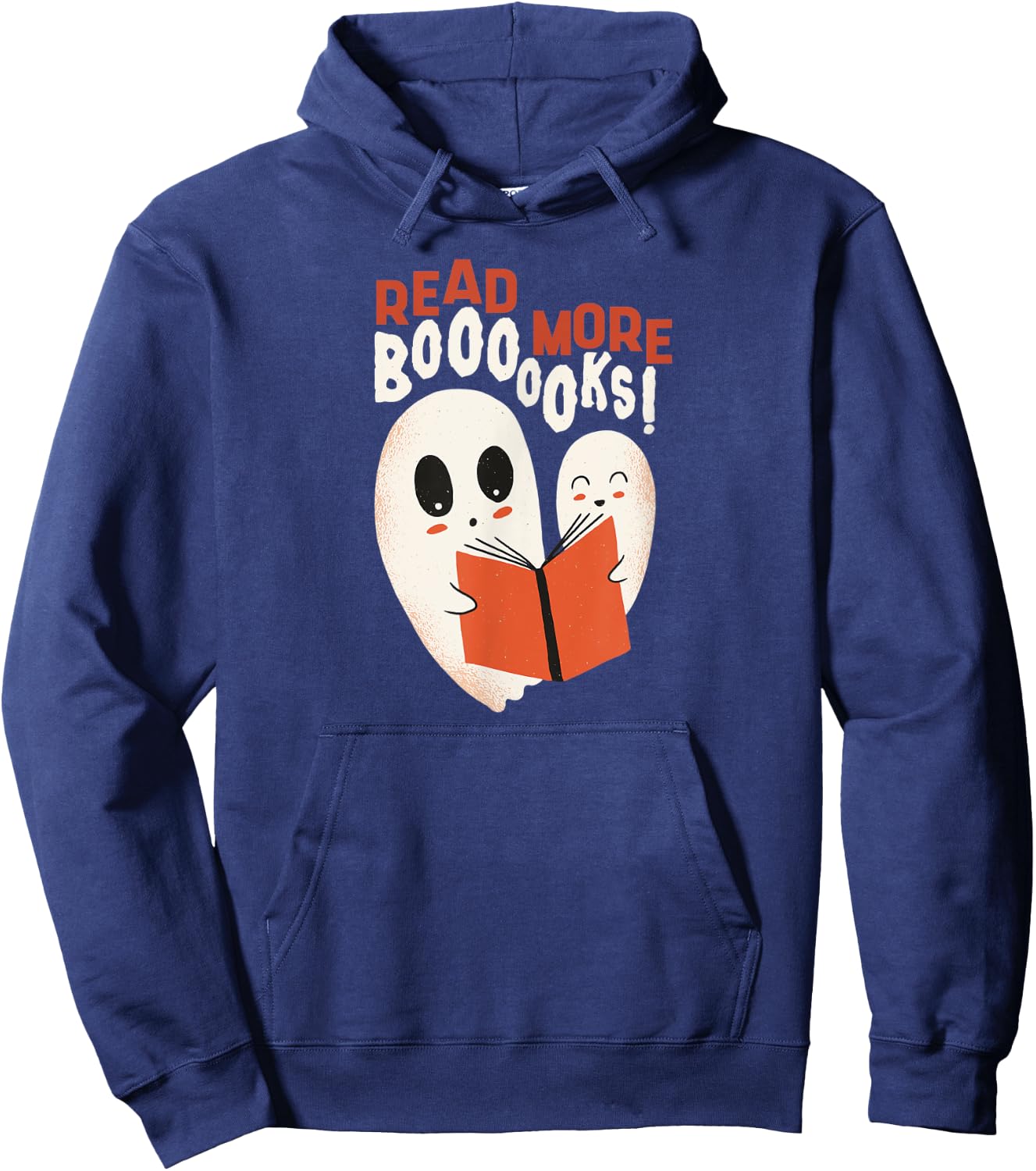 Read More Booooks! | Halloween Ghosts Reading Books Hoodie - Hoodie | Navy