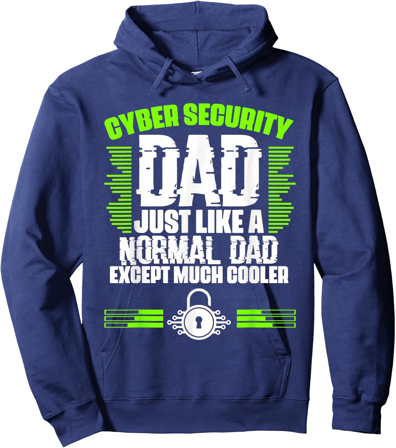 Awesome Cybersecurity Geek For A Cyber Security Expert Dad Hoodie - Hoodie | Navy