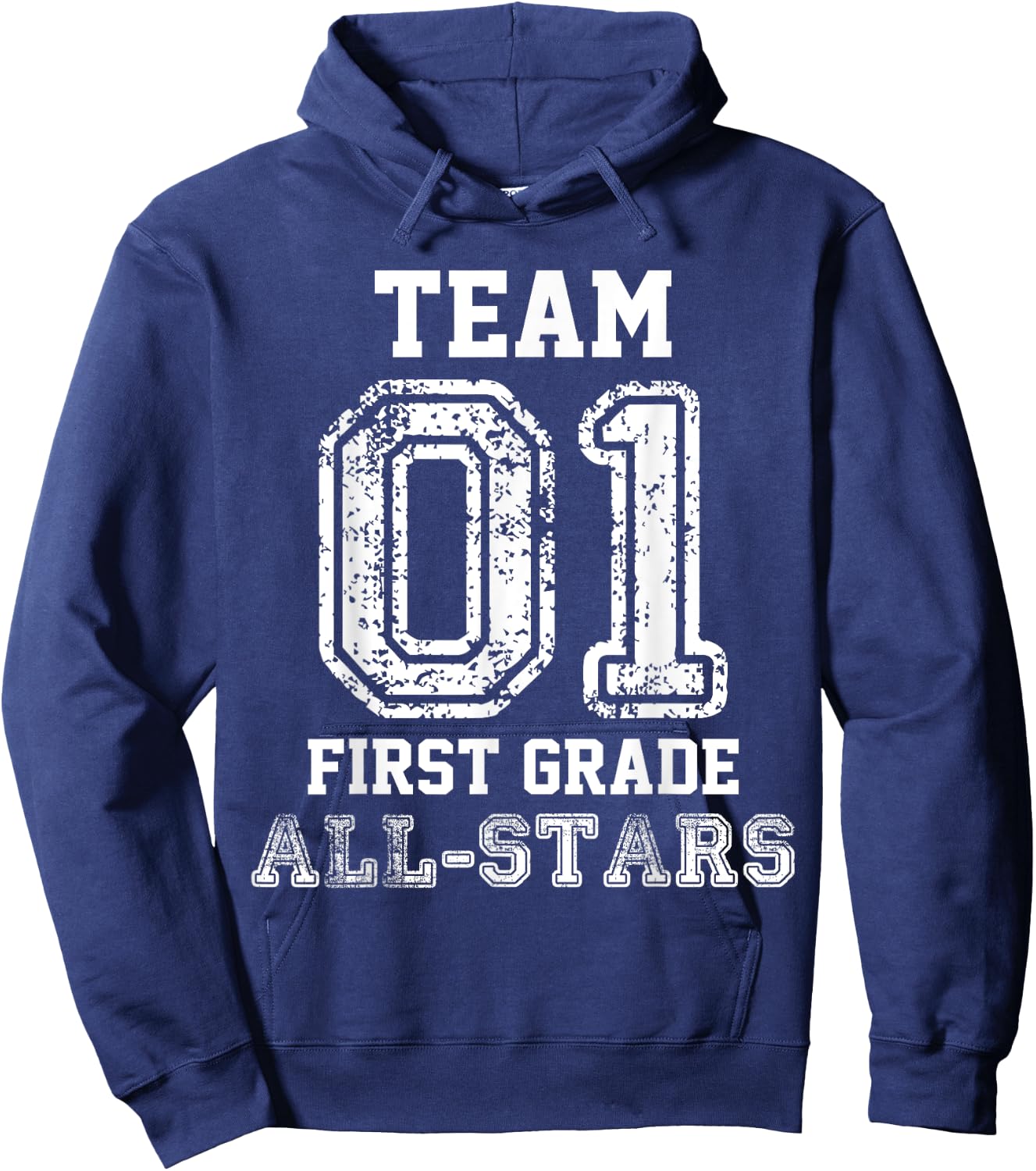 School Team 1st Grade All-Stars Sports Jersey Hoodie - Hoodie | Navy