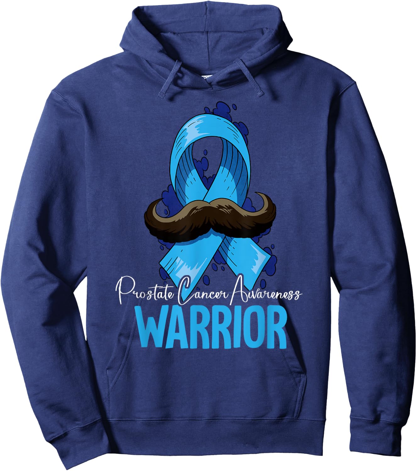 Warrior Prostate Cancer Awareness Hoodie - Hoodie | Navy