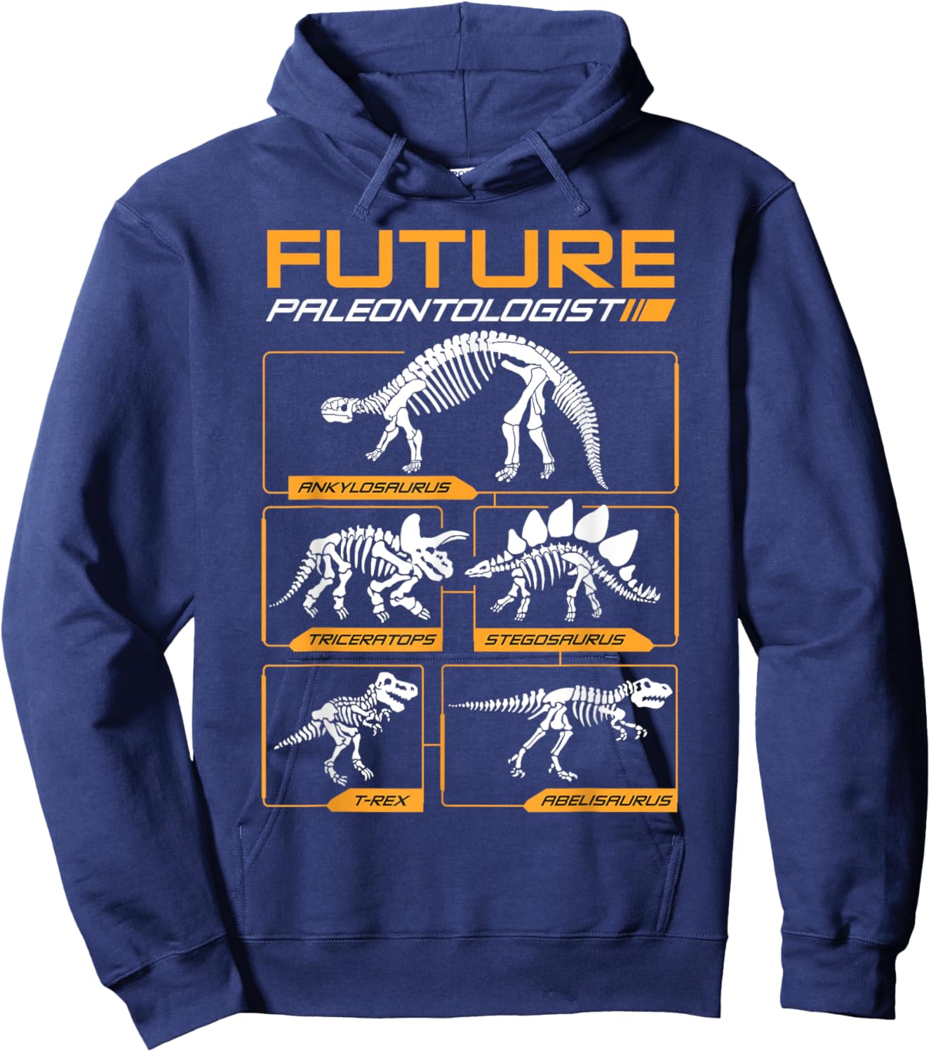 Cool Future Paleontologist Funny Dinosaur Fossil Enthusiast Hoodie - Hoodie | Navy