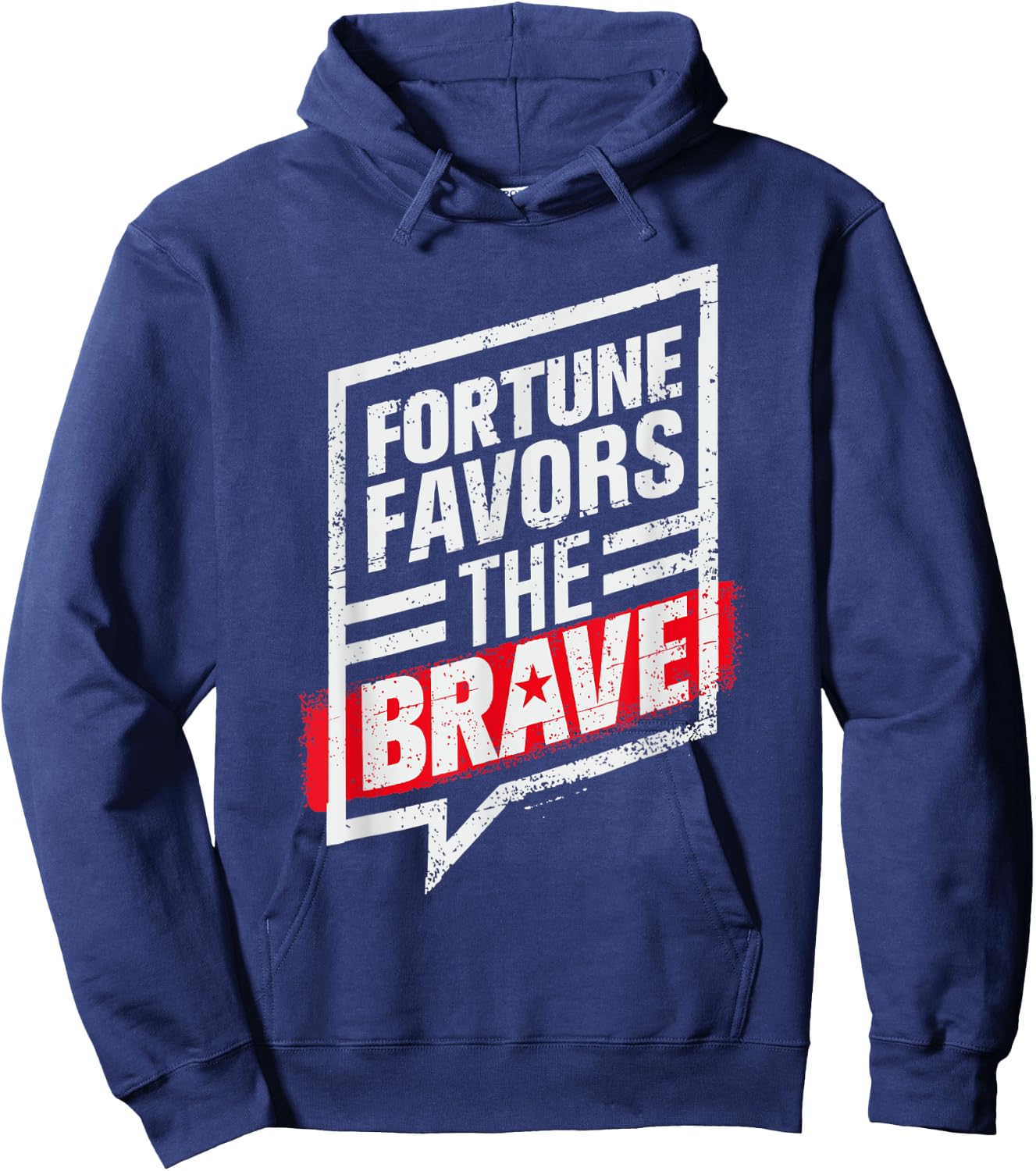Fortis Fortuna Adiuvat - Latin - Fortune Favors The Brave Hoodie - Hoodie | Navy