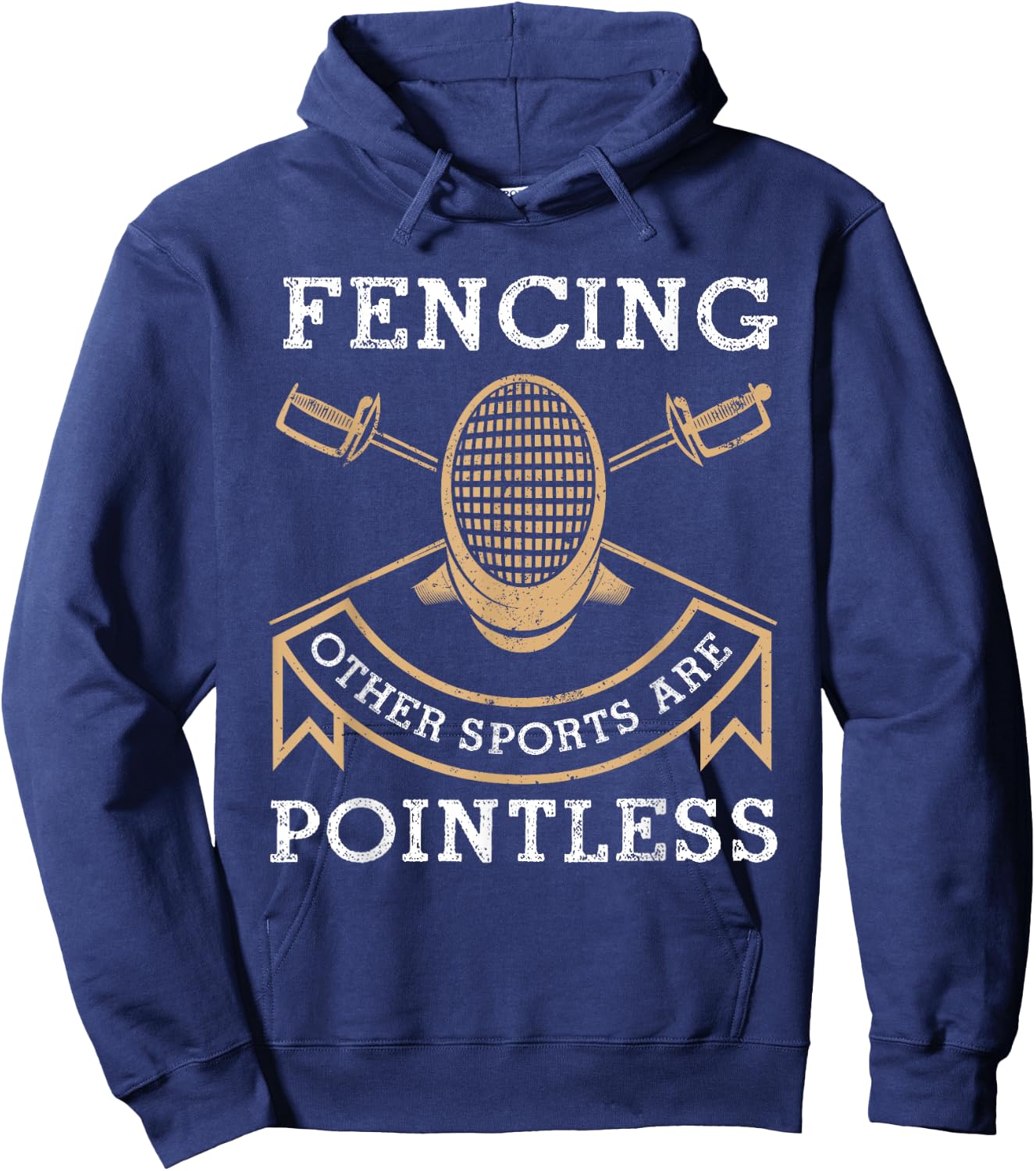Funny Fencing Design Women Kids Fencing Sport Fencer Hoodie - Hoodie | Navy