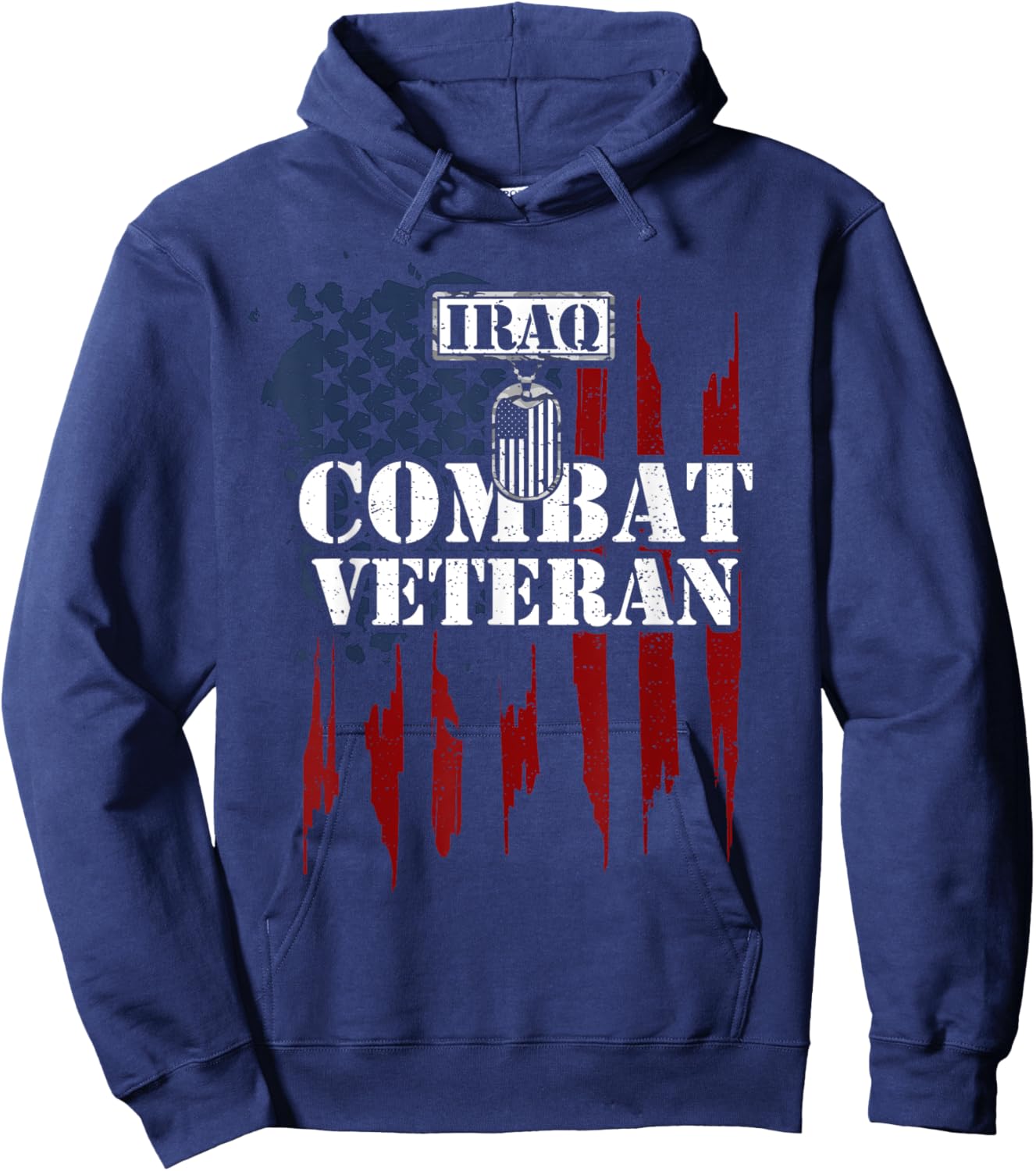 Iraq War: Iraq Combat Veteran - Veteran Sayings Hoodie - Hoodie | Navy