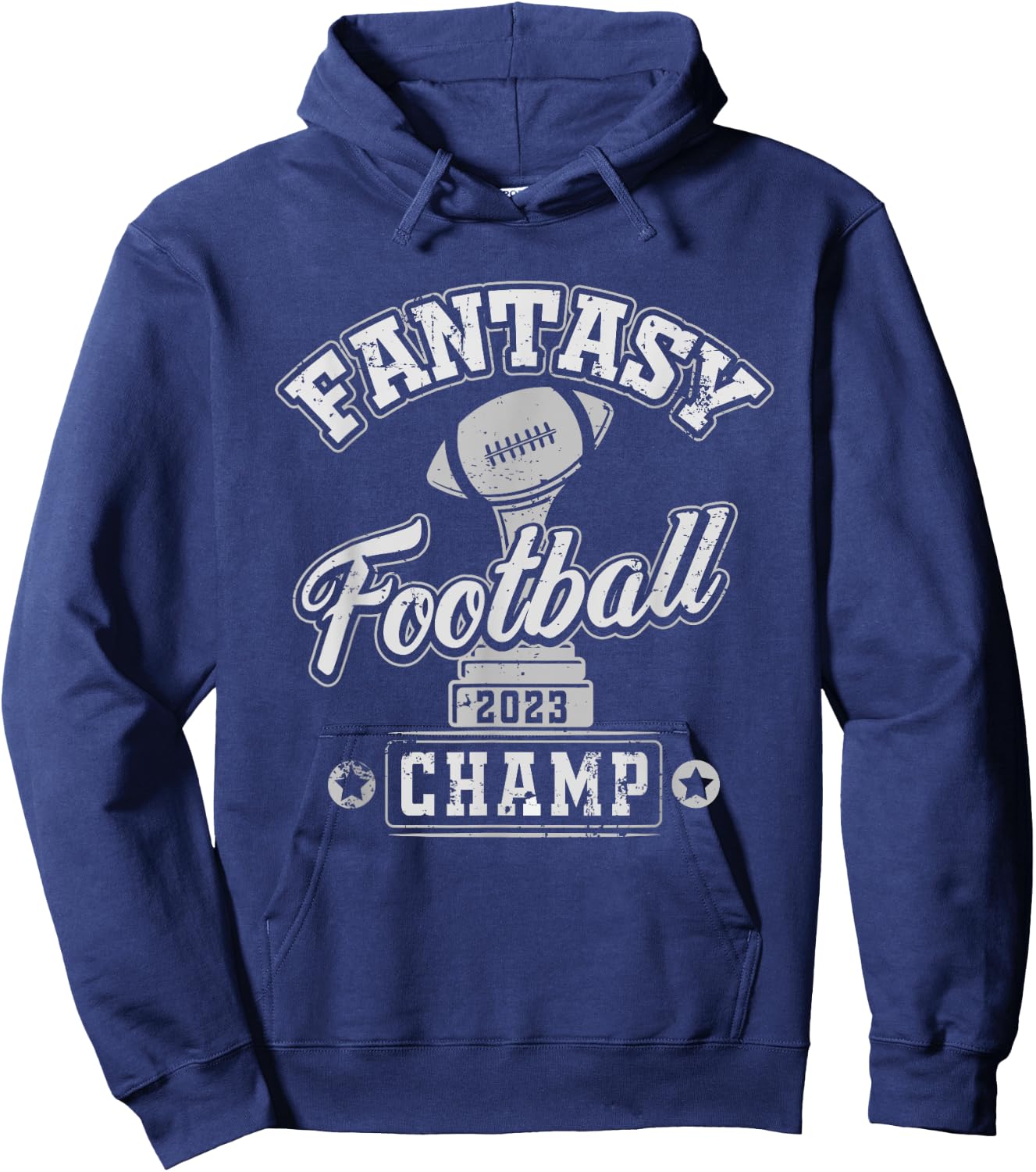 Fantasy Football League Champ 2023 - Winner Trophy Hoodie - Hoodie | Navy