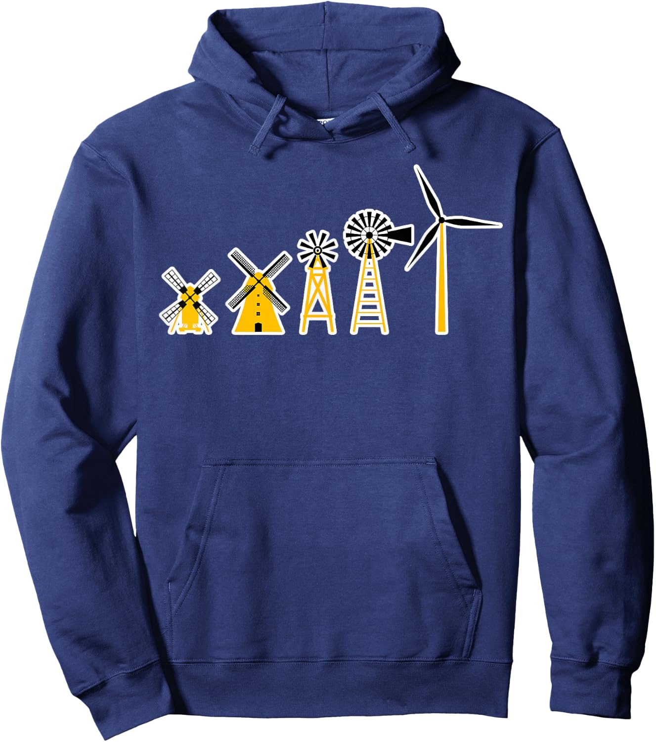 Windmill Technician Windpumps Operator Wind Engineer Hoodie - Hoodie | Navy