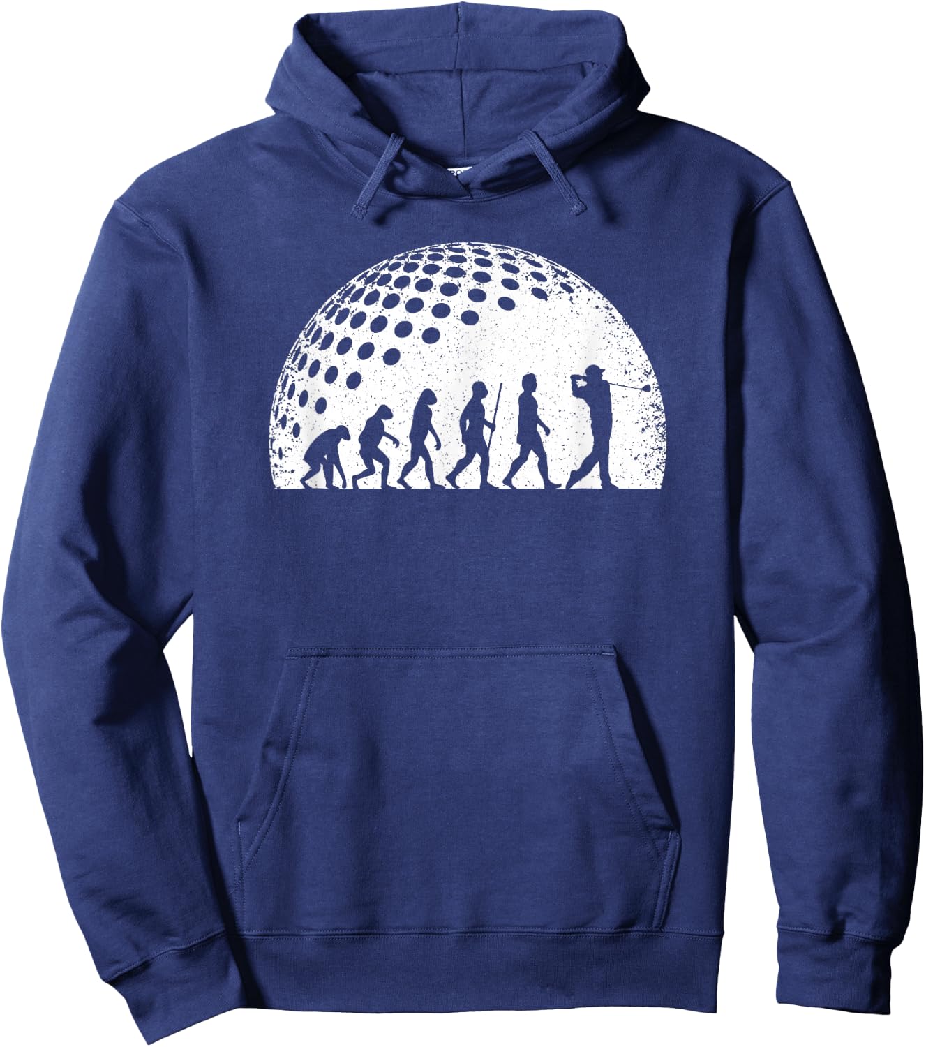 Funny Golf Evolution Golf Player Vintage Men Boys Hoodie - Hoodie | Navy