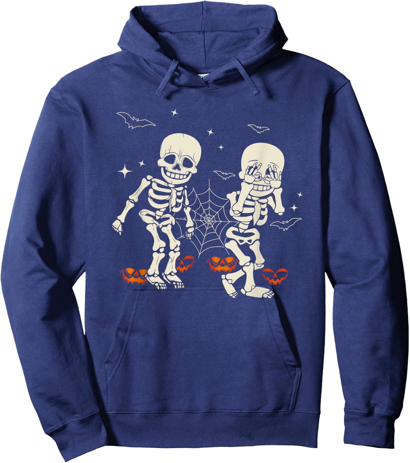 Funny Skeleton Kids Griddy-Dance Halloween Trick or Treat Hoodie - Hoodie | Navy