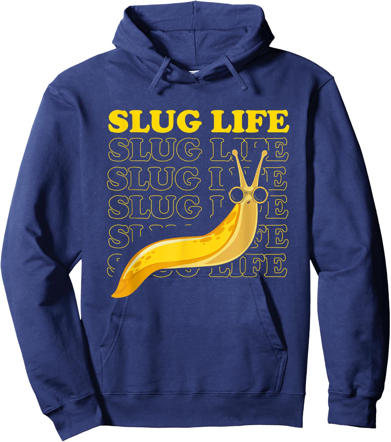 Banana Slug Quote and Banana Slugs Design Hoodie - Hoodie | Navy