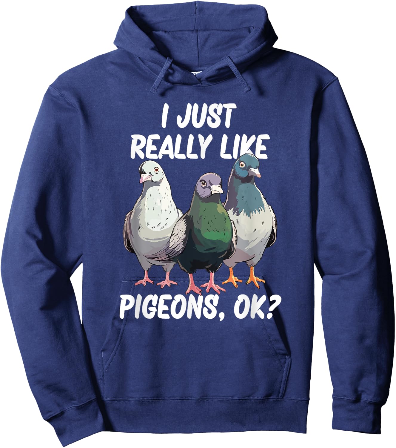 I Just Really Like Pigeons, ok? Hoodie - Hoodie | Navy