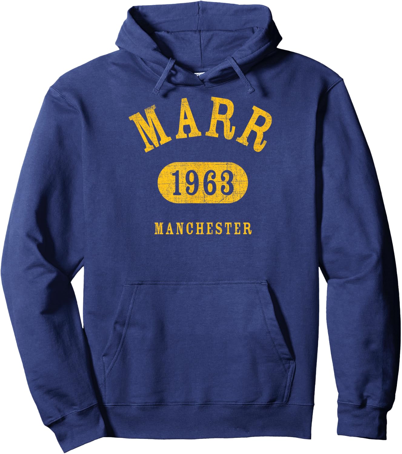 MARR Athletic Design With Details Hoodie - Hoodie | Navy