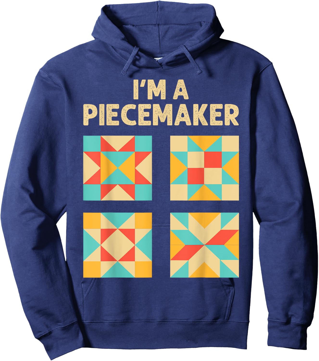 Funny Quilting Designs Girls Quilt Lover Knitting Hoodie - Hoodie | Navy