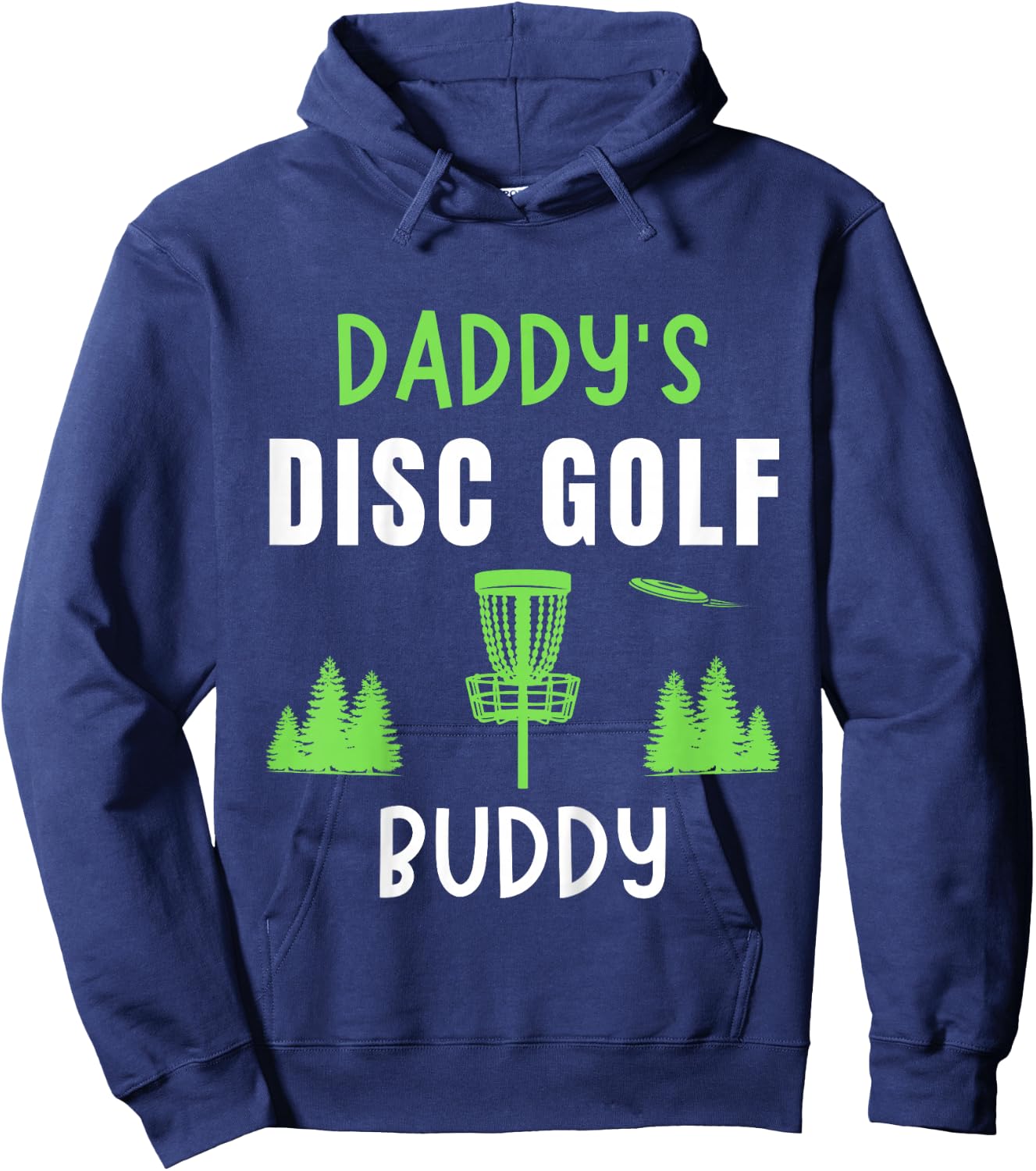 Kids Daddy's Disc Golf Boy Girl Frisbee Golfing Disc Golf Hoodie - Hoodie | Navy