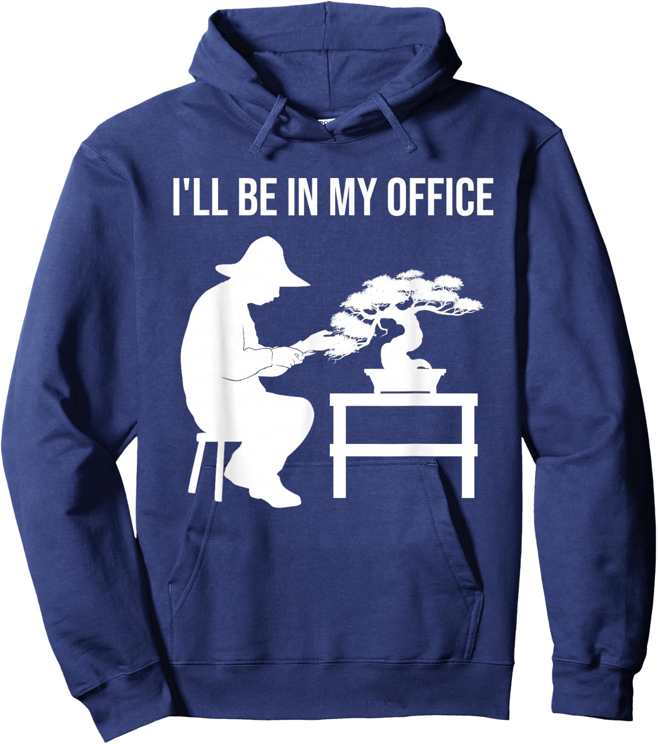 Funny Bonsai Tree Design Women Japanese Gardening Hoodie - Hoodie | Navy