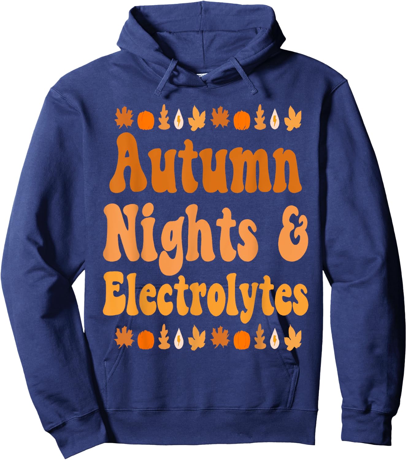 Autumn Nights & Electrolytes Apparel Hoodie - Hoodie | Navy