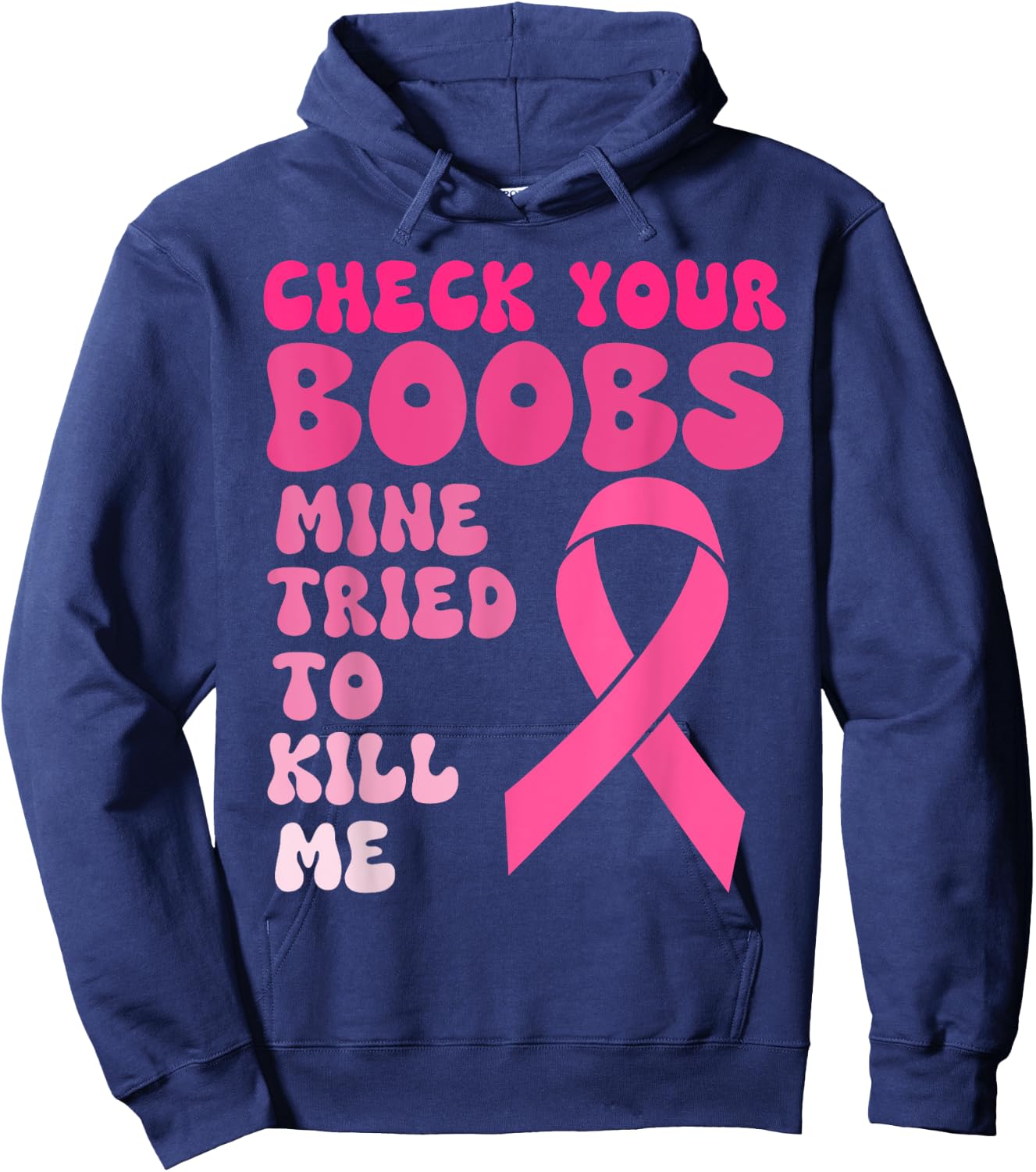 Breast Cancer Awereness Supporter, Fighter & Survivor Women Hoodie - Hoodie | Navy