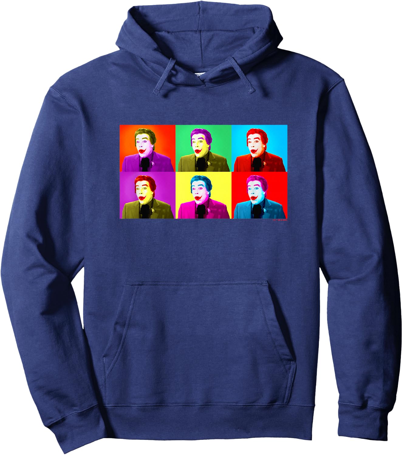 Batman Vintage 60's Cesar Romero The Joker Warhol Pop Art Hoodie - Hoodie | Navy
