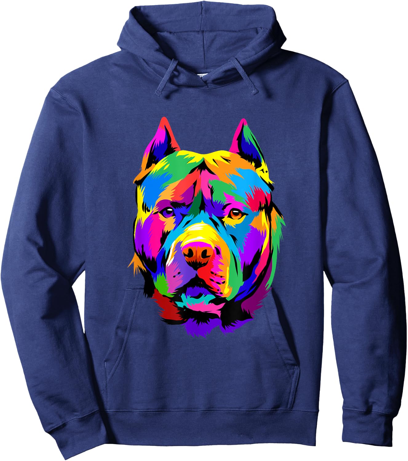 Pop Art American Pit Bull Terrier Pittie Dog Pitbull Lover Hoodie - Hoodie | Navy