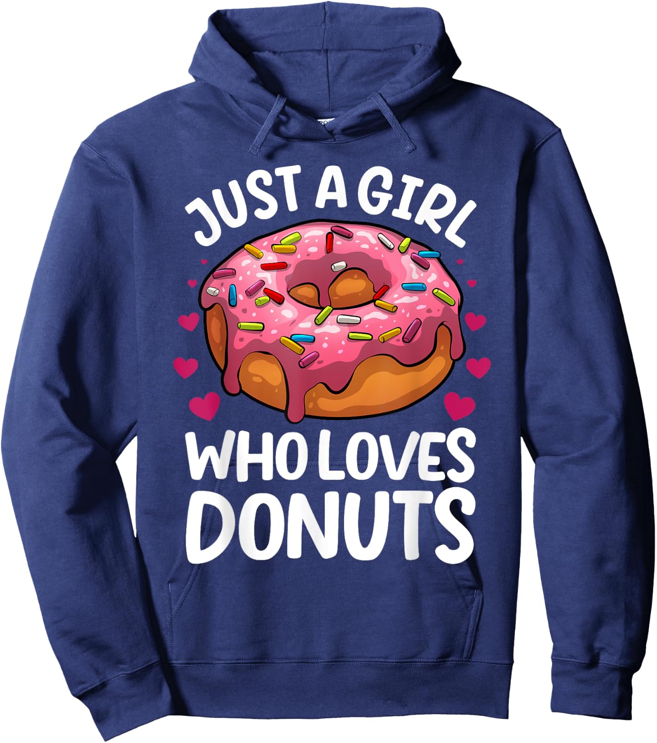 Donut Art Teen Girls Doughnut Dessert Donut Lover Hoodie - Hoodie | Navy