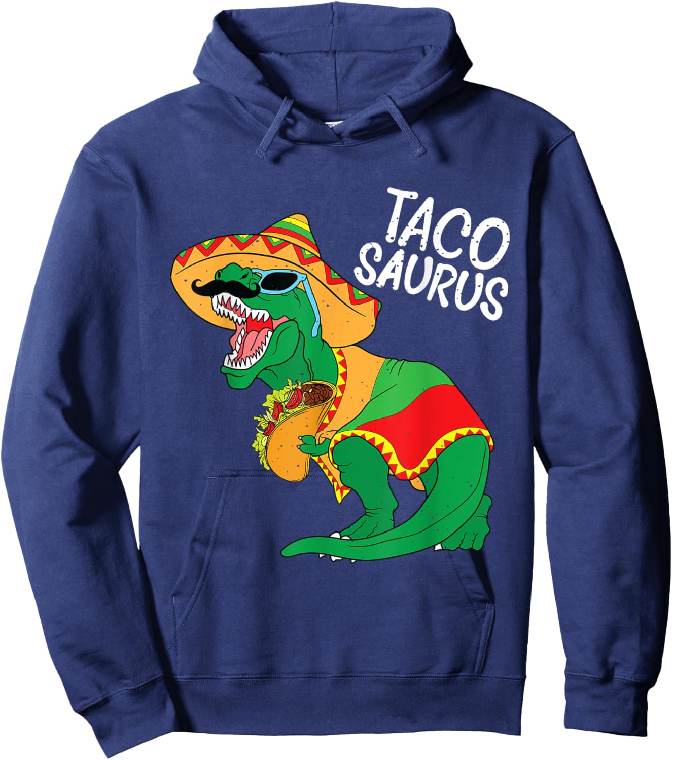 Tacosaurus Taco Dino Trex Cinco De Mayo Kids Toddler Boys Hoodie - Hoodie | Navy