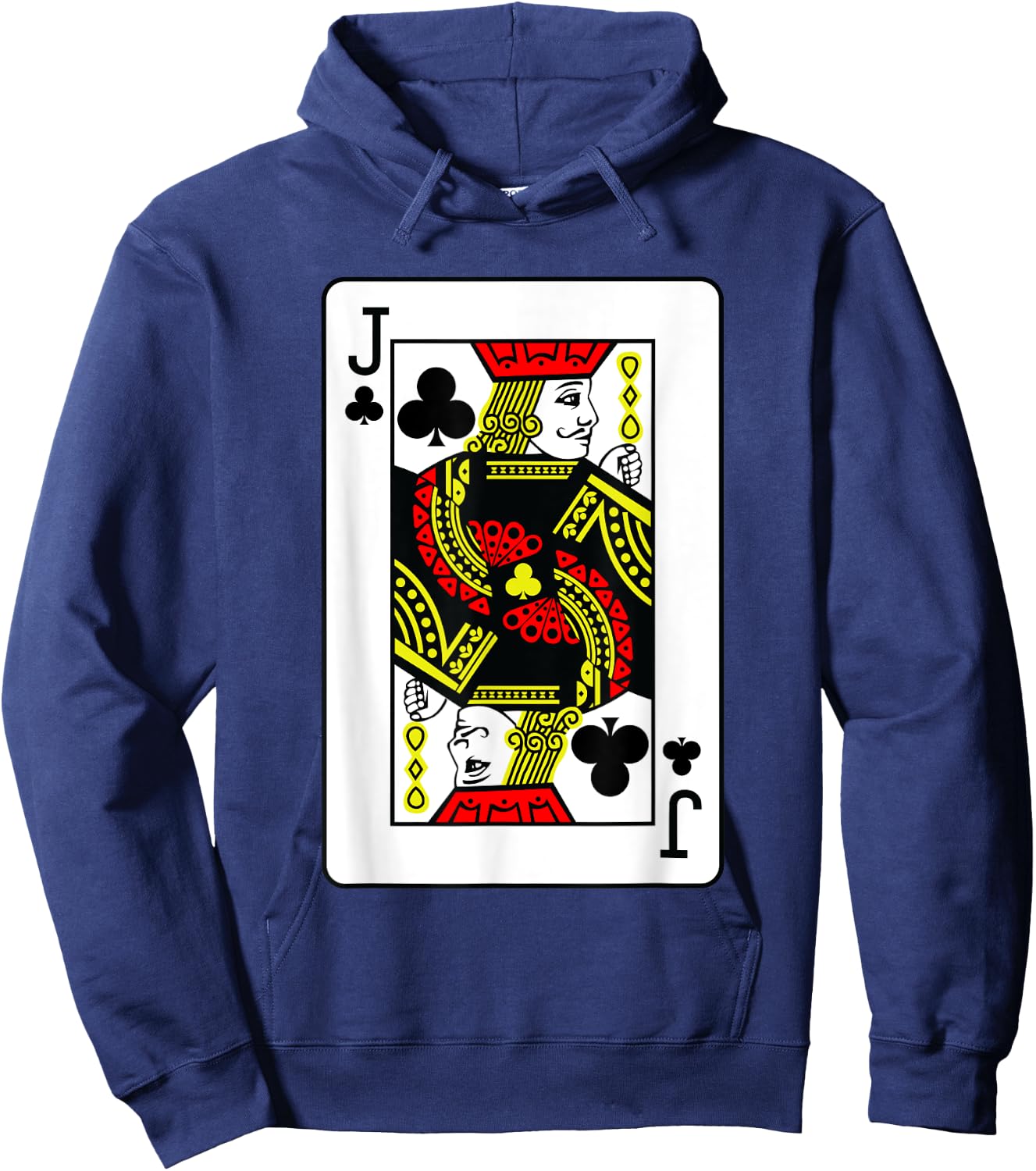 Jack Of Clubs Poker Card Games Playing Cards Black Jack Hoodie - Hoodie | Navy