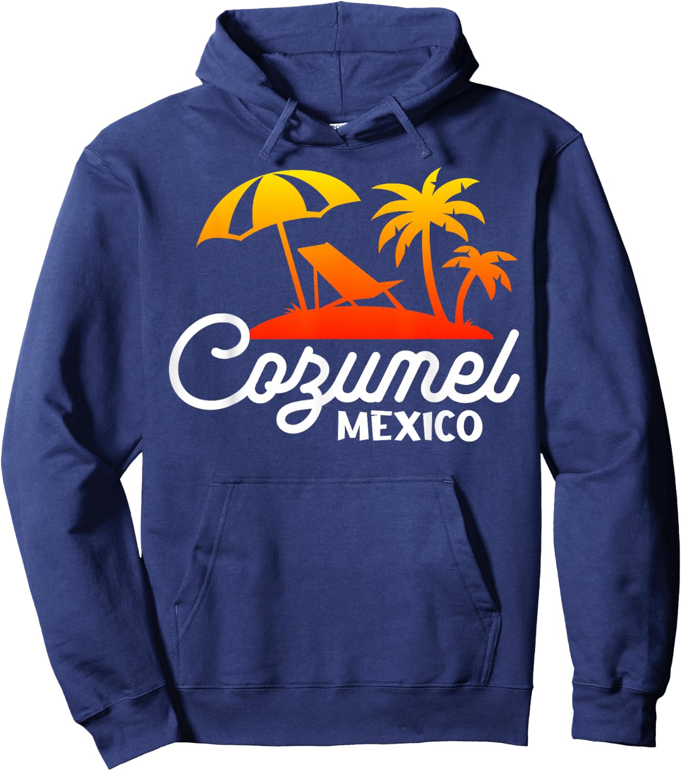 Cozumel Beach Mexico Family Vacation Tourist Souvenir Hoodie - Hoodie | Navy