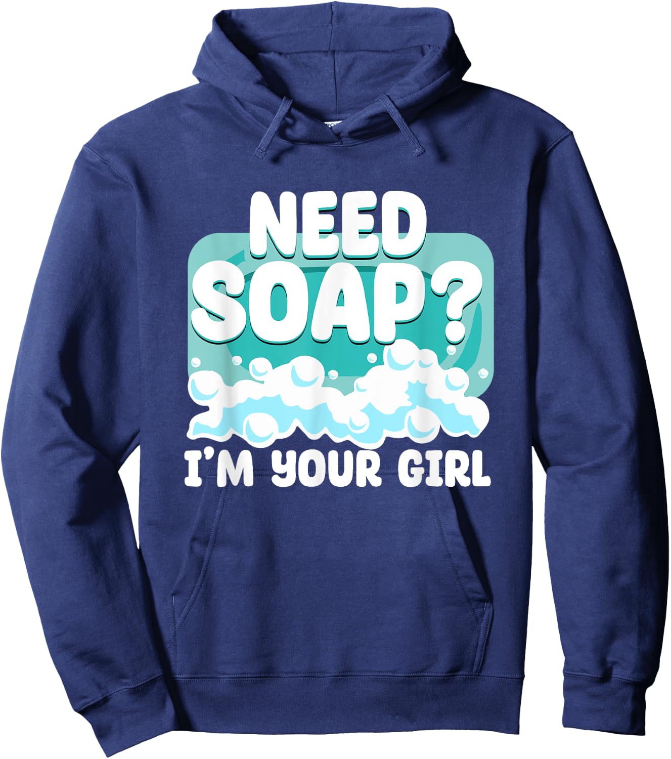 Women Girl Soap Making Enthusiast Handmade Soap Maker Hoodie - Hoodie | Navy