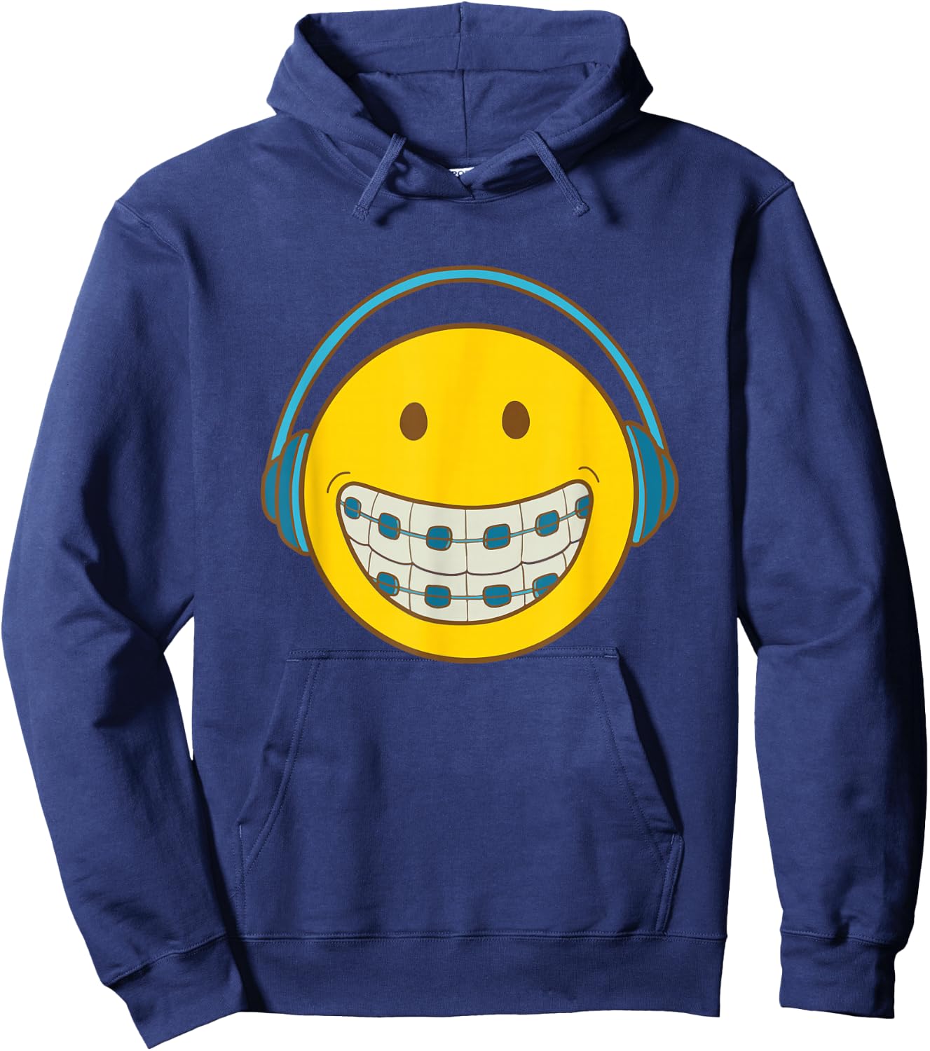 SMILE BRACE FACE Orthodontic Orthodontist Orthodontal Hoodie - Hoodie | Navy