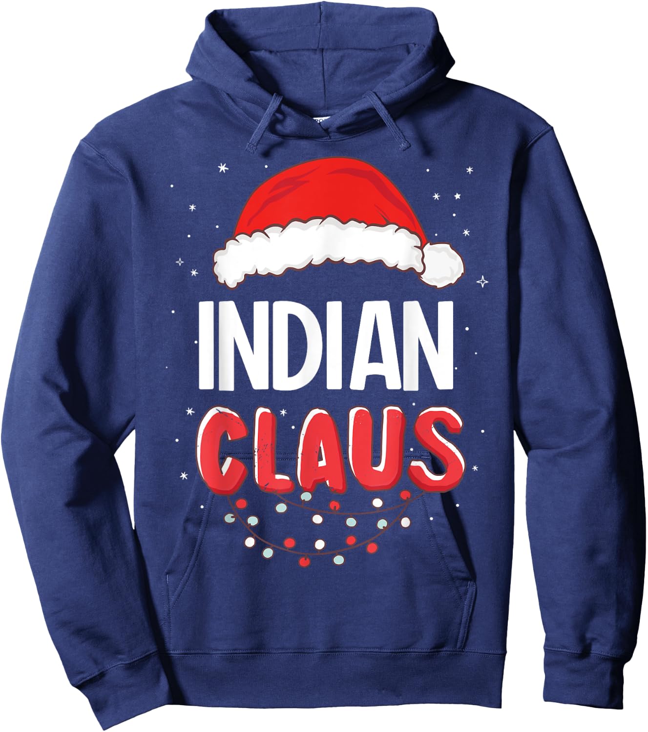 Indian Santa Claus Christmas Matching Costume Hoodie - Hoodie | Navy