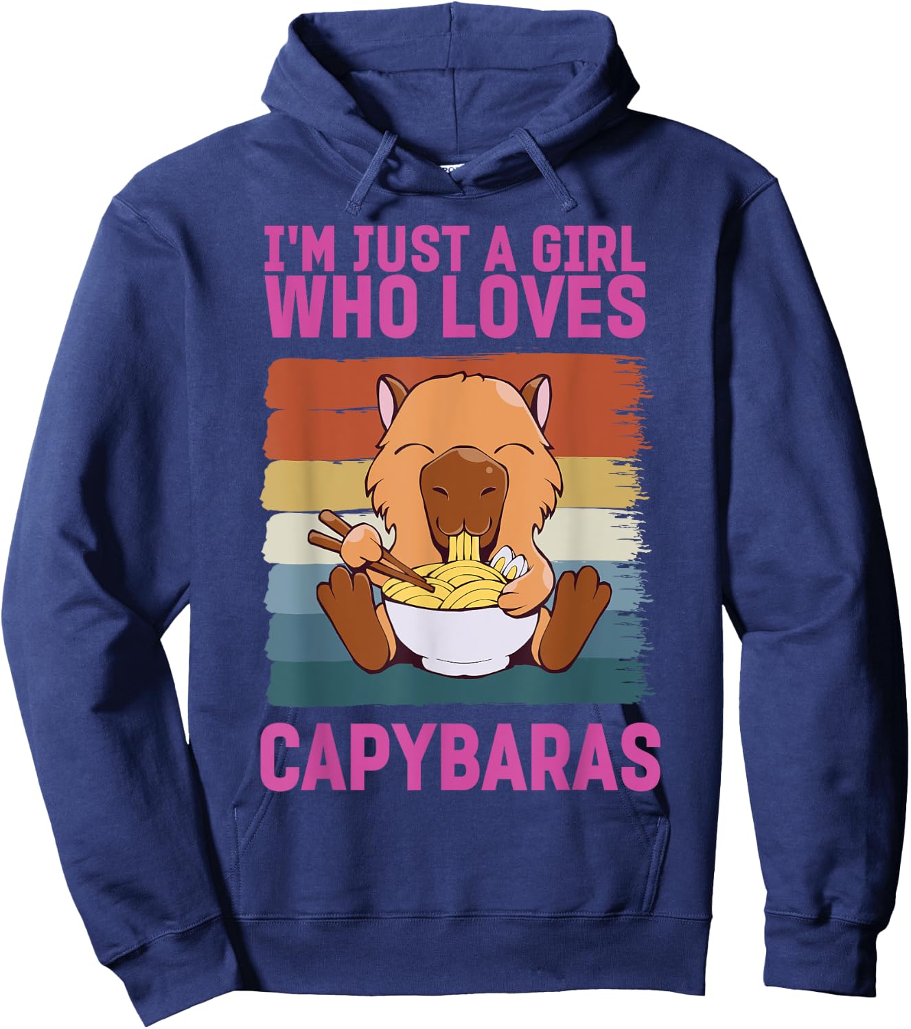 Capybara Stuff Girls Boy Capybara Costume Outfit Cappy Barra Hoodie - Hoodie | Navy