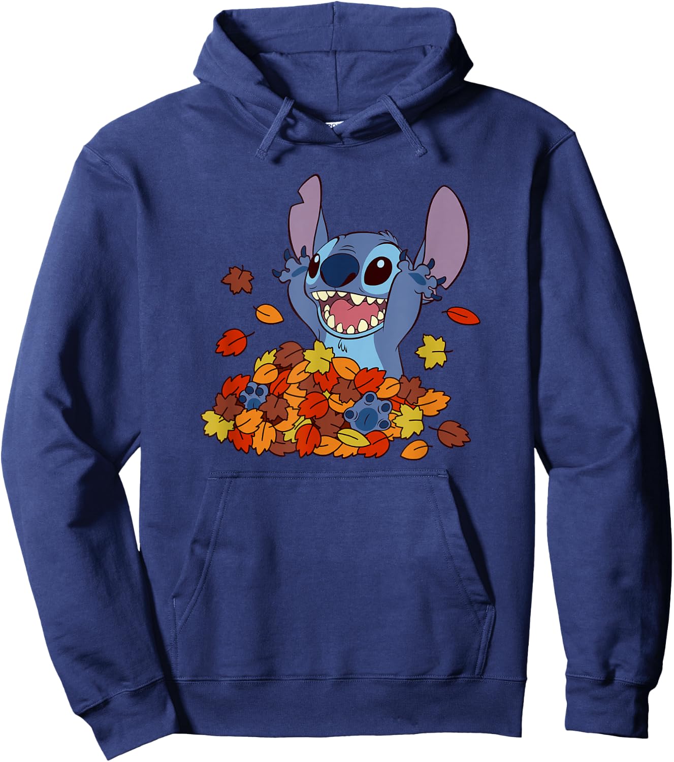 Disney Lilo & Stitch Autumn Leaves Stitch Hoodie - Hoodie | Navy