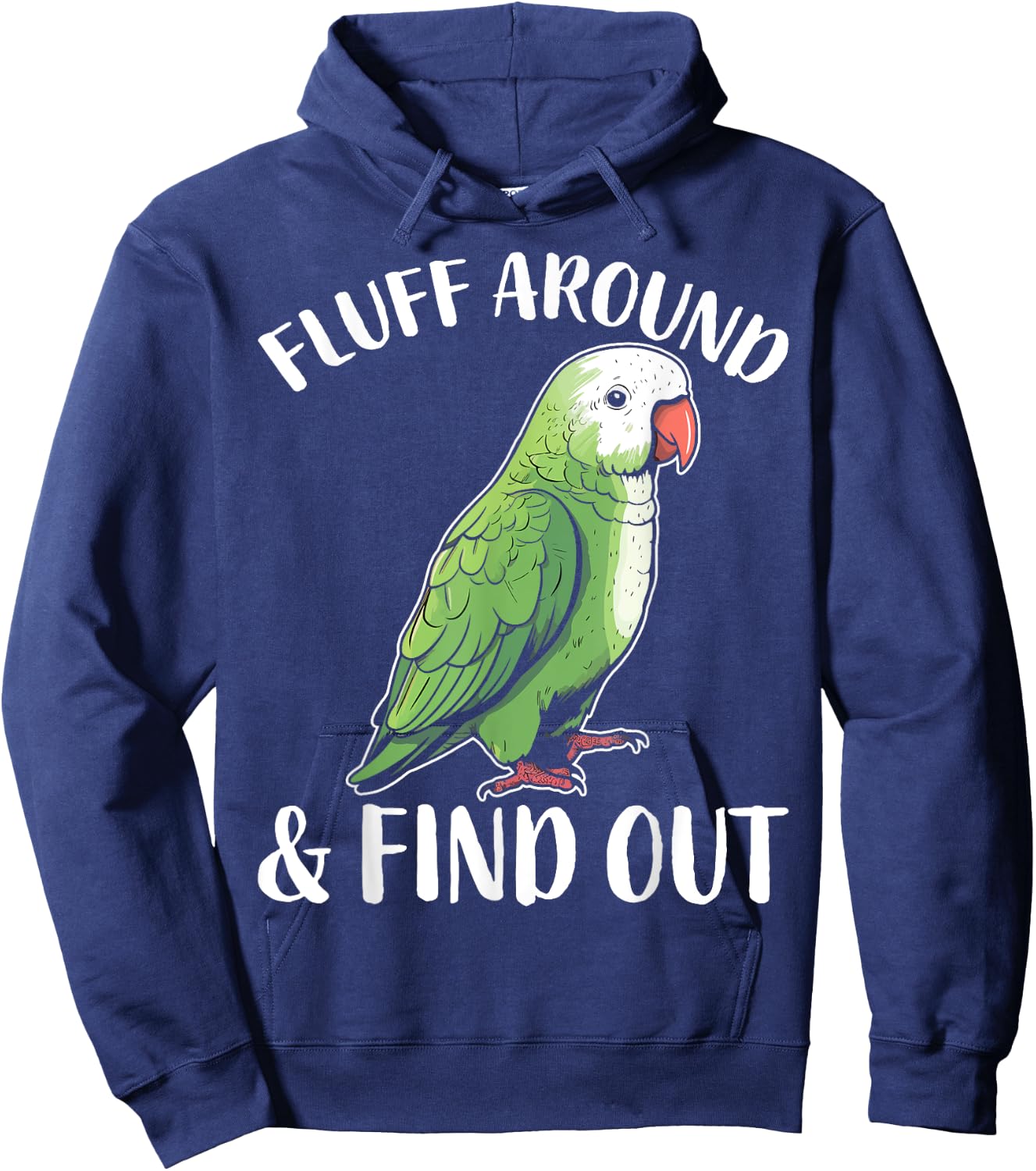 Funny Quaker Parrot Hoodie - Hoodie | Navy