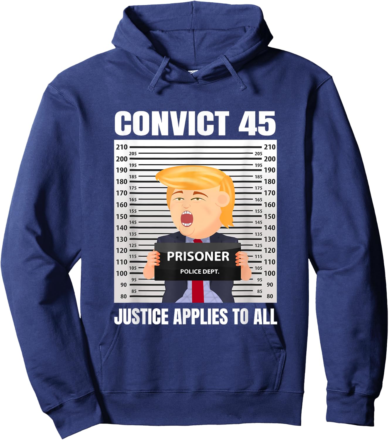 Convict 45 No One Is Above The Law Hoodie - Hoodie | Navy