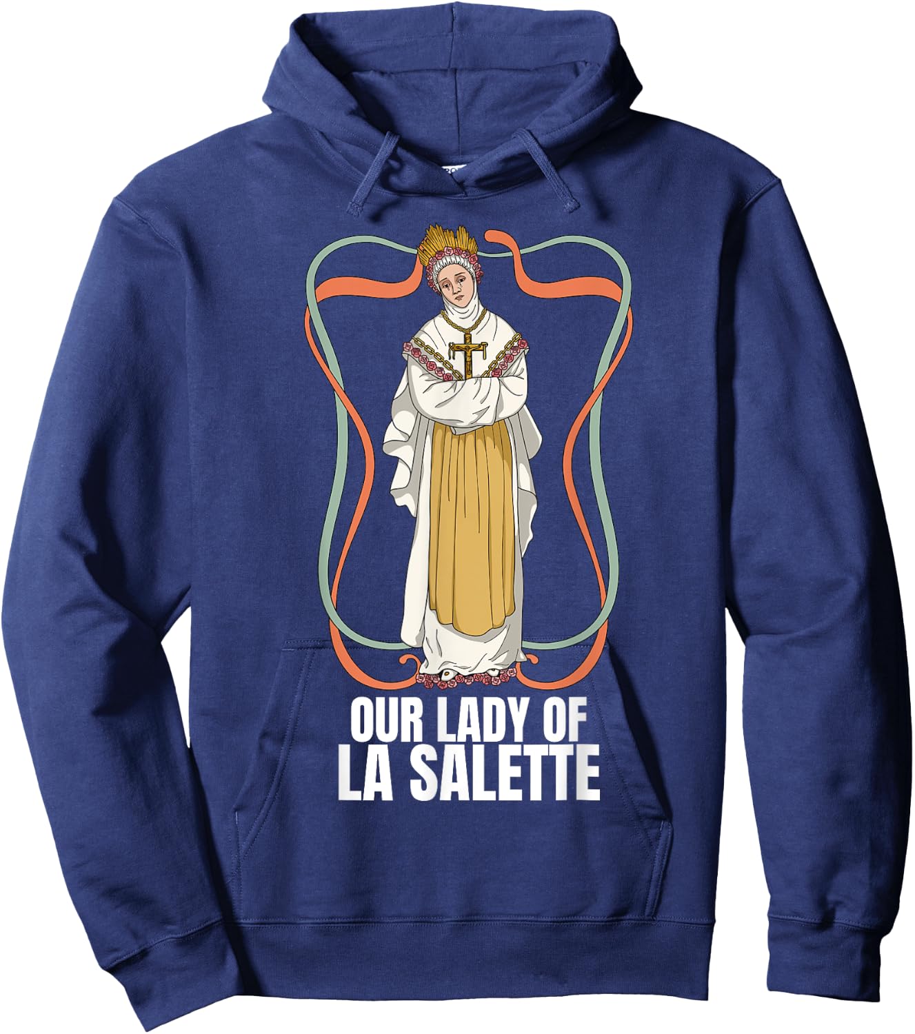 Our Lady Of La Salette Marian Catholic Hoodie - Hoodie | Navy