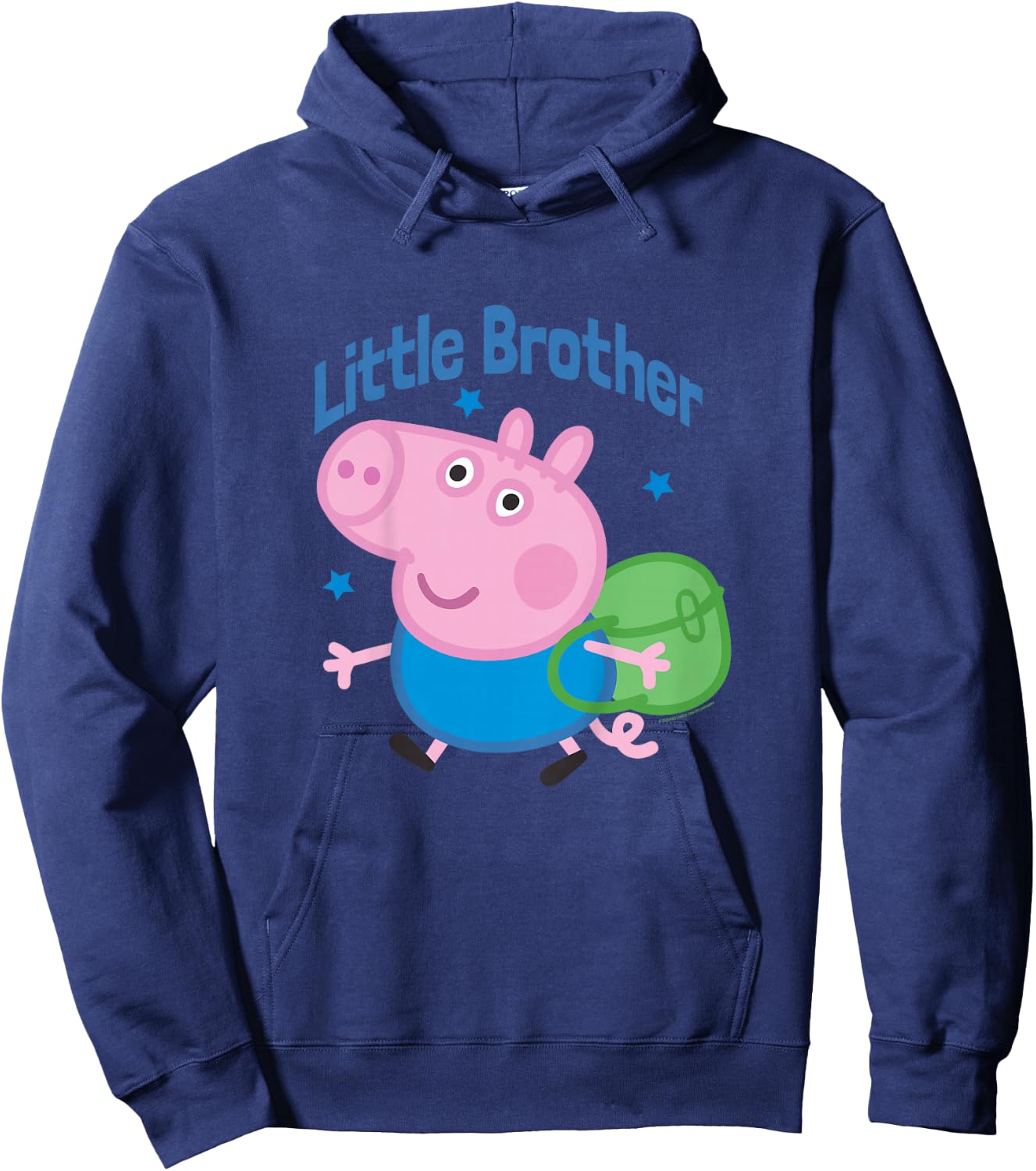 Kids Peppa Pig George Pig Little Brother Backpack Hoodie - Hoodie | Navy
