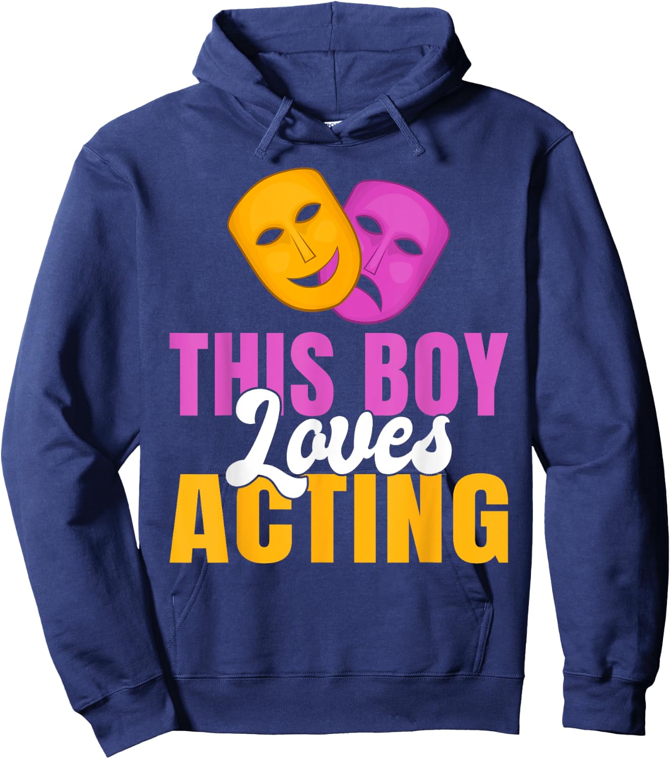 This Boy loves Acting Theater Hoodie - Hoodie | Navy