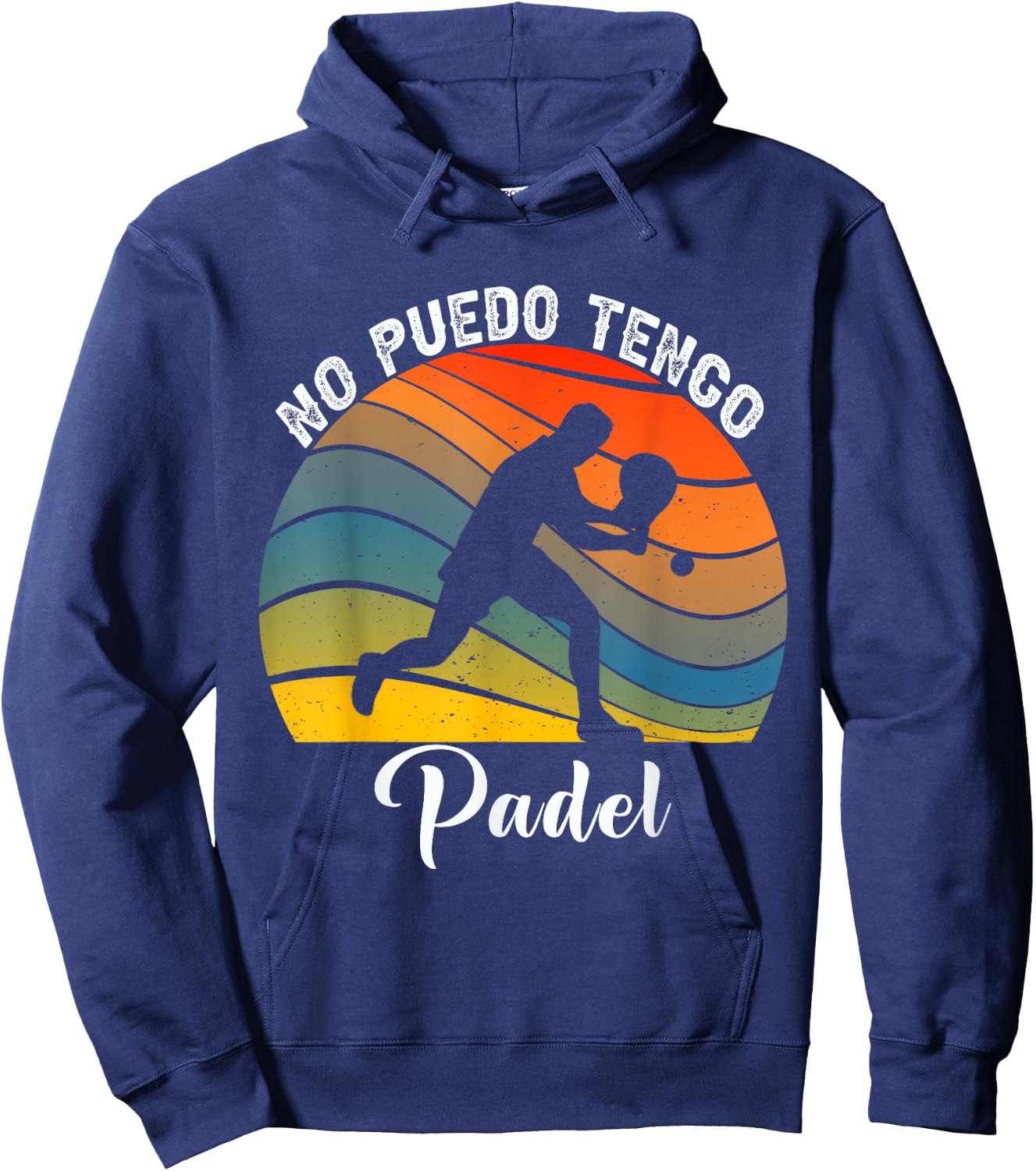 No Puedo Tengo Padel Vintage I can't have Padel Tennis Hoodie - Hoodie | Navy