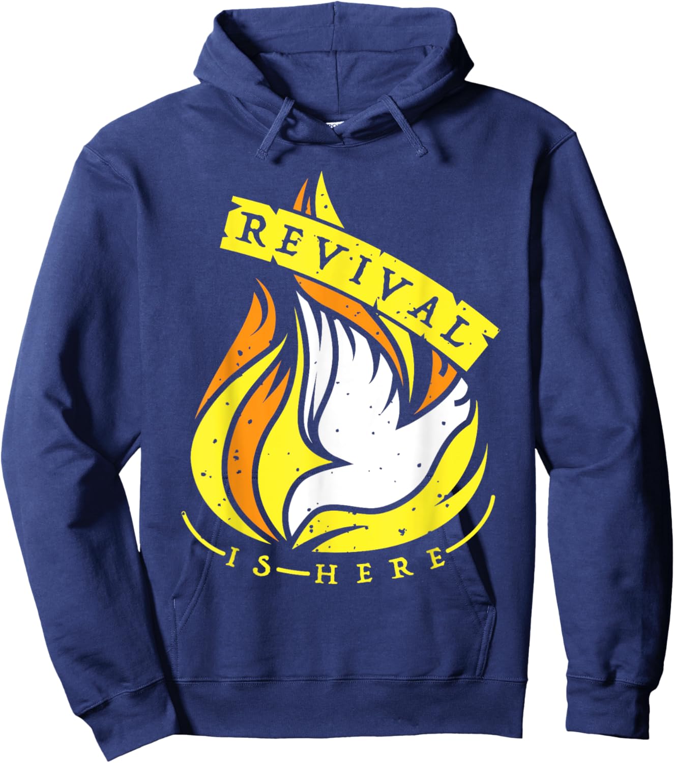 Revival Is Here Christian - Pentecost Hoodie - Hoodie | Navy