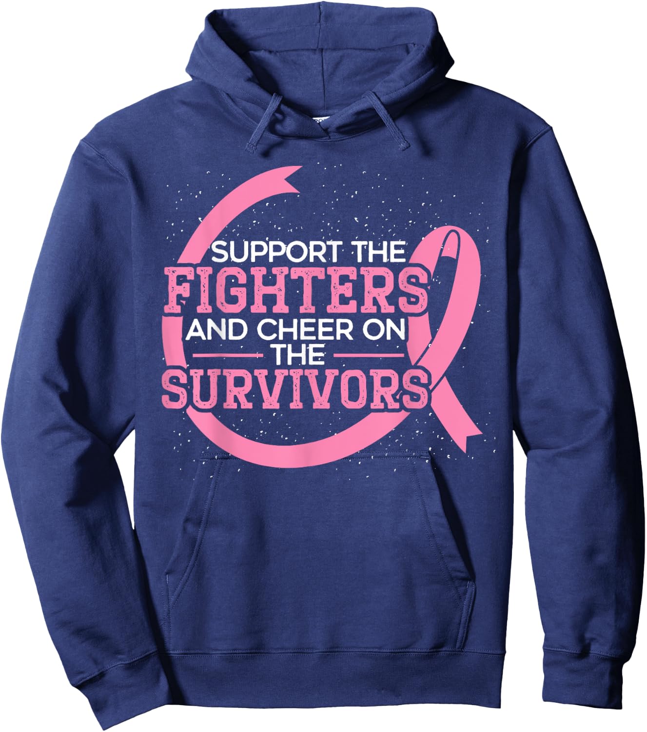 Breast Cancer Support Squad Breast Cancer Awareness Hoodie - Hoodie | Navy