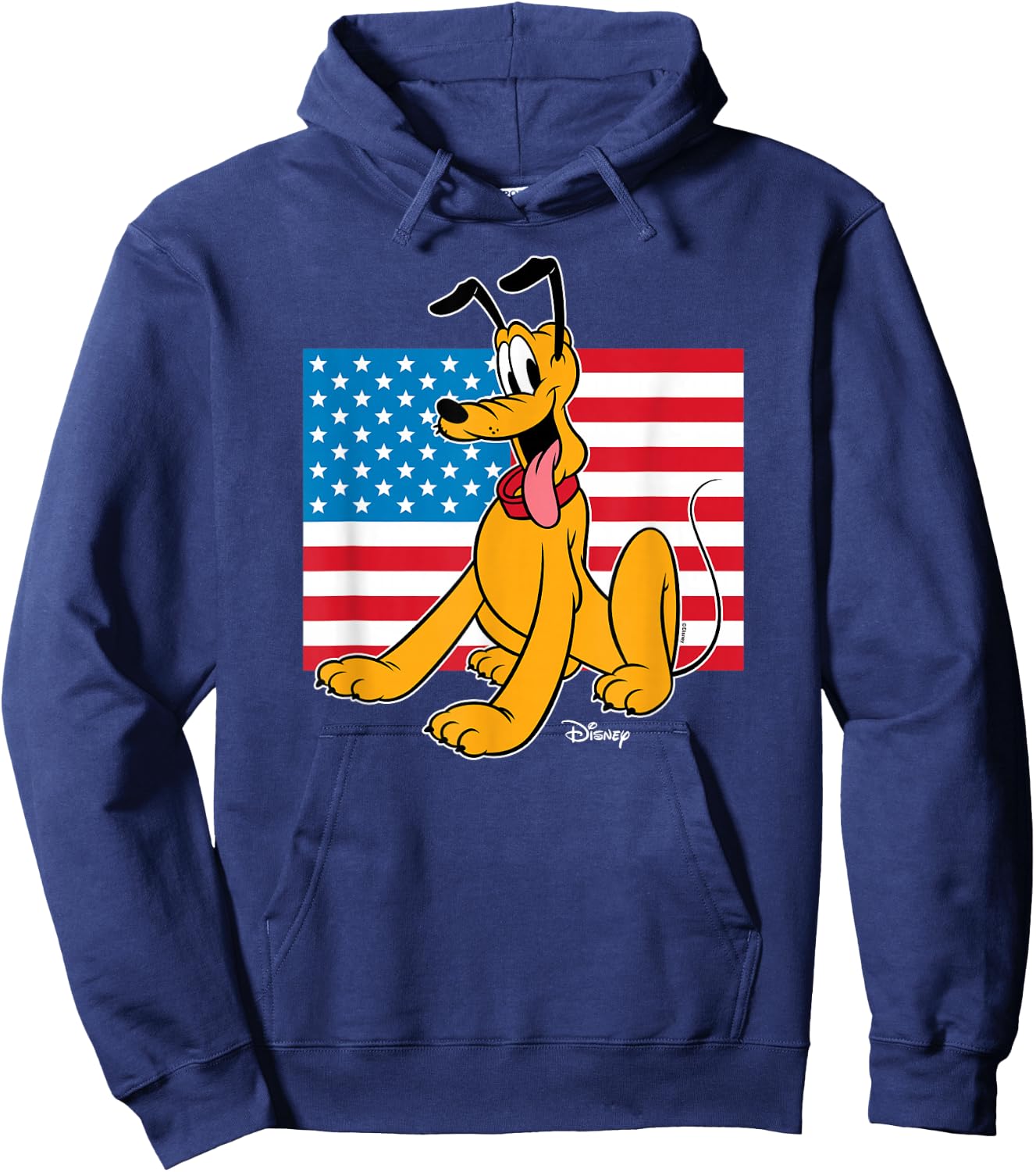 Pluto - Patriotic Americana USA Flag Hoodie - Hoodie | Navy